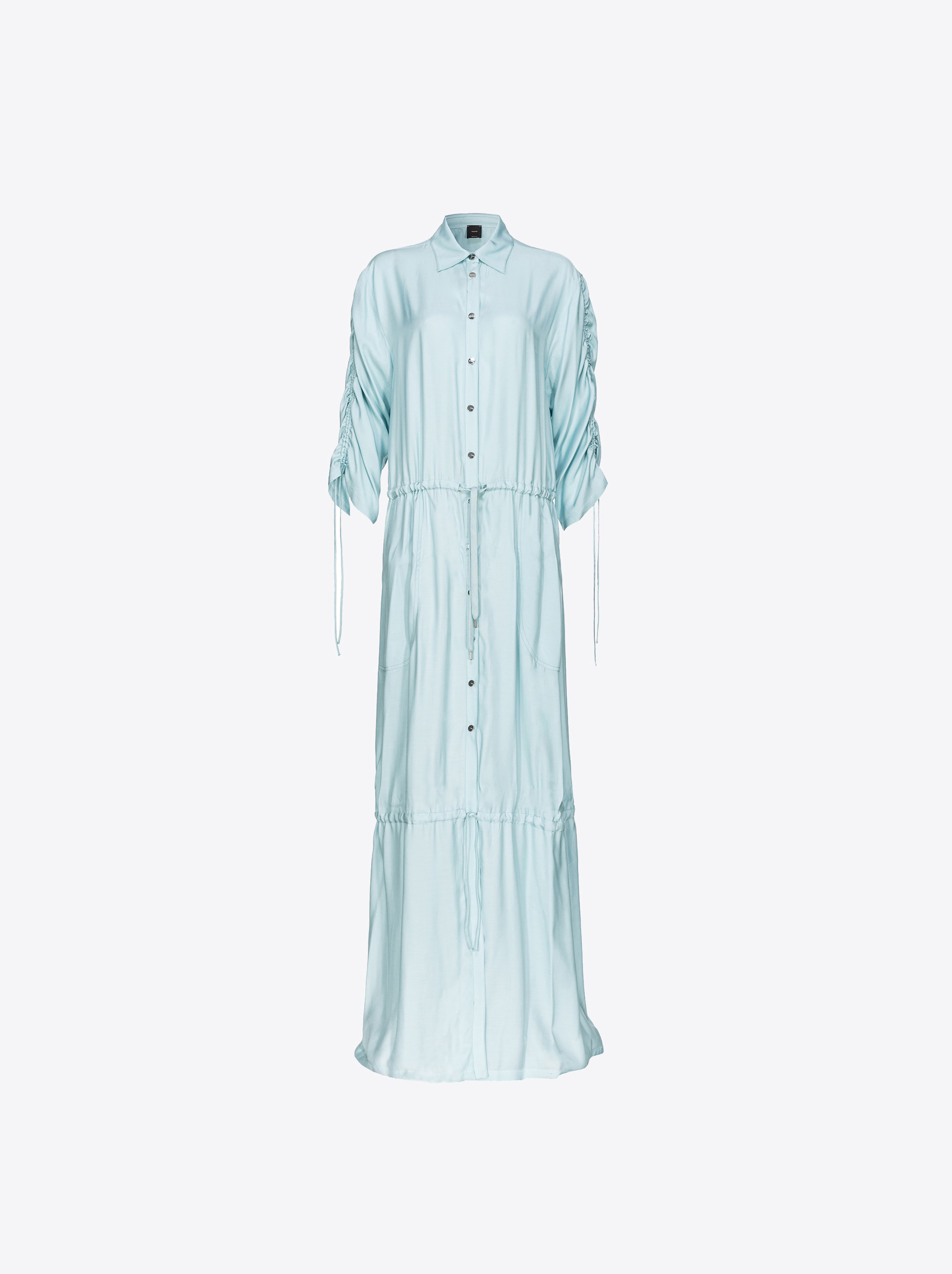 Pinko Maxi-Hemdblusenkleid aus Viskosetwill