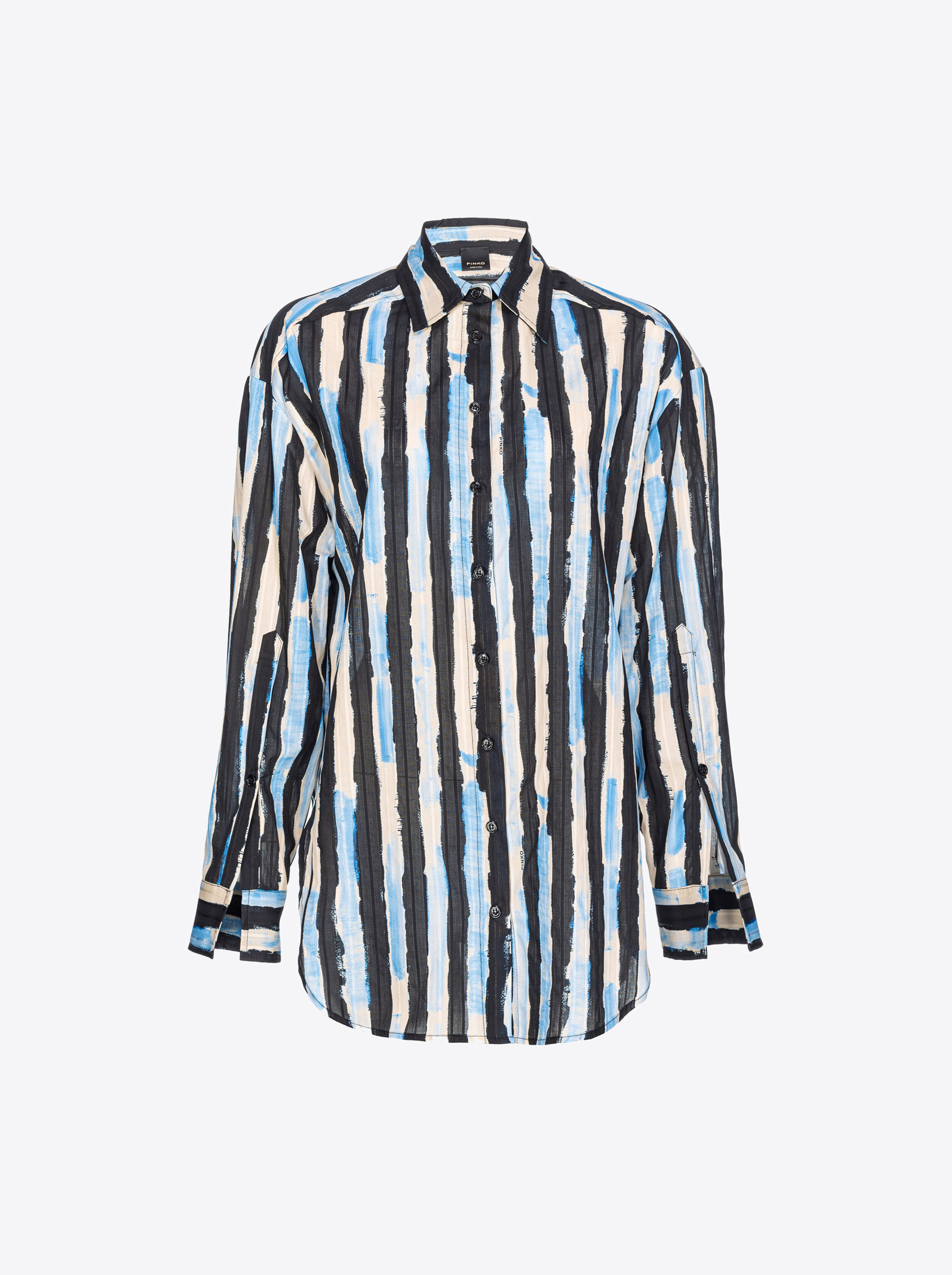 Shirt with paint-stripe print PINKO → Shop Online