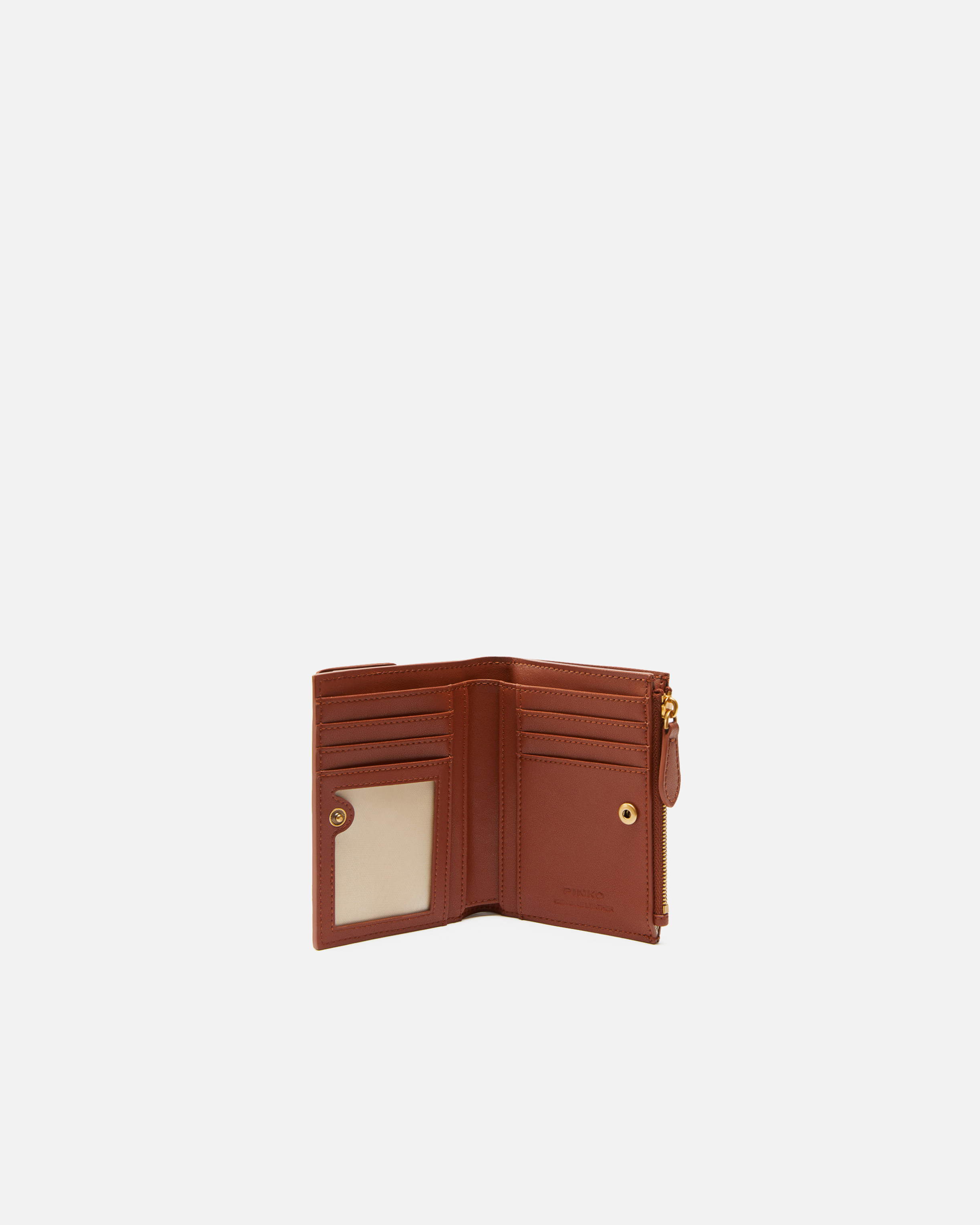 折りたたみ財布 PINKO SS25 'Compact' wallet (103612A0F1 L84Q) Compact small wallet in smooth leather with logo PINKO