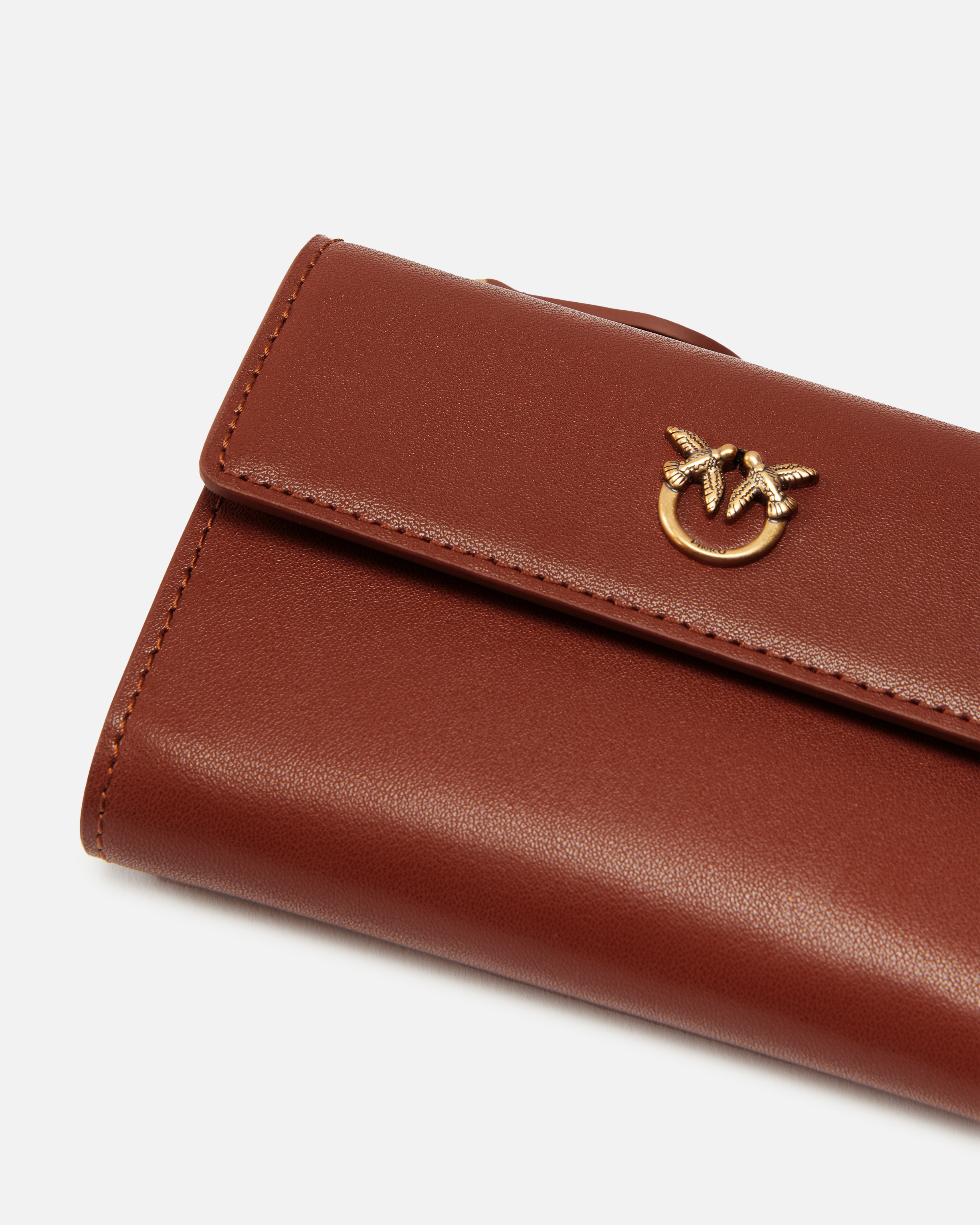 折りたたみ財布 PINKO SS25 'Compact' wallet (103612A0F1 L84Q) Compact small wallet in smooth leather with logo PINKO
