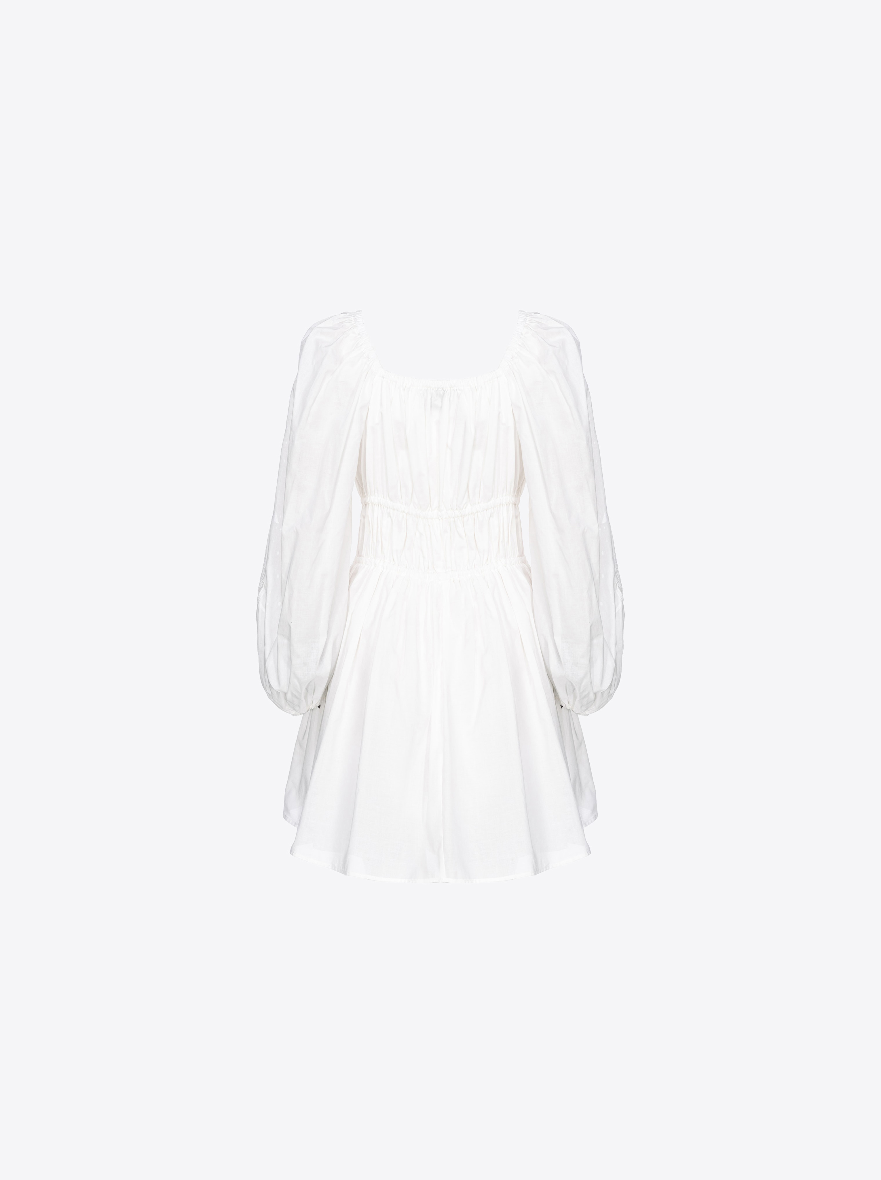 Shop Pinko Mini-robe Avec Broderie Anglaise Style Western In Snow White