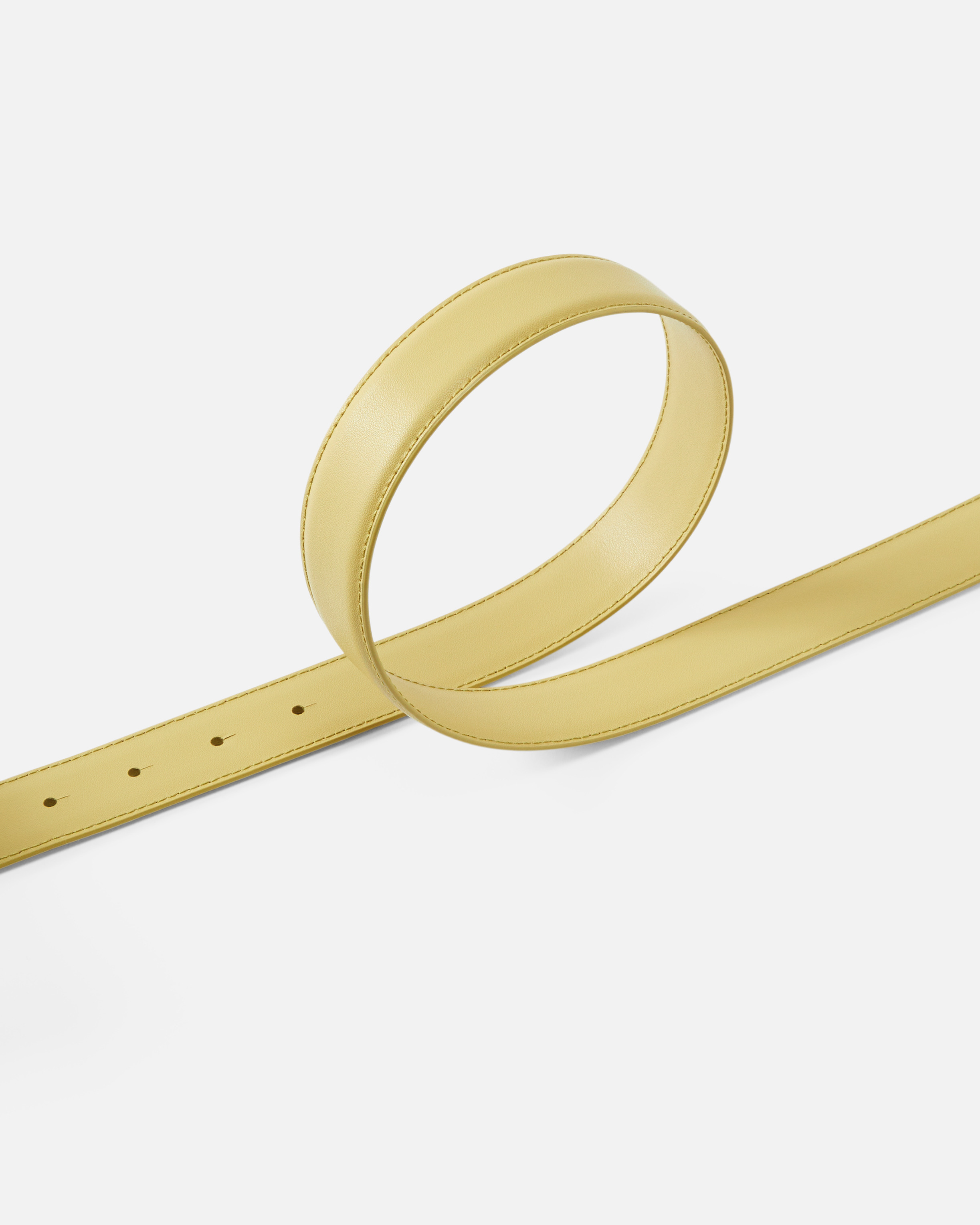 Pinko Ceinture De 3 Cm Avec Boucle Recouverte De Cuir In Lime-antique Gold