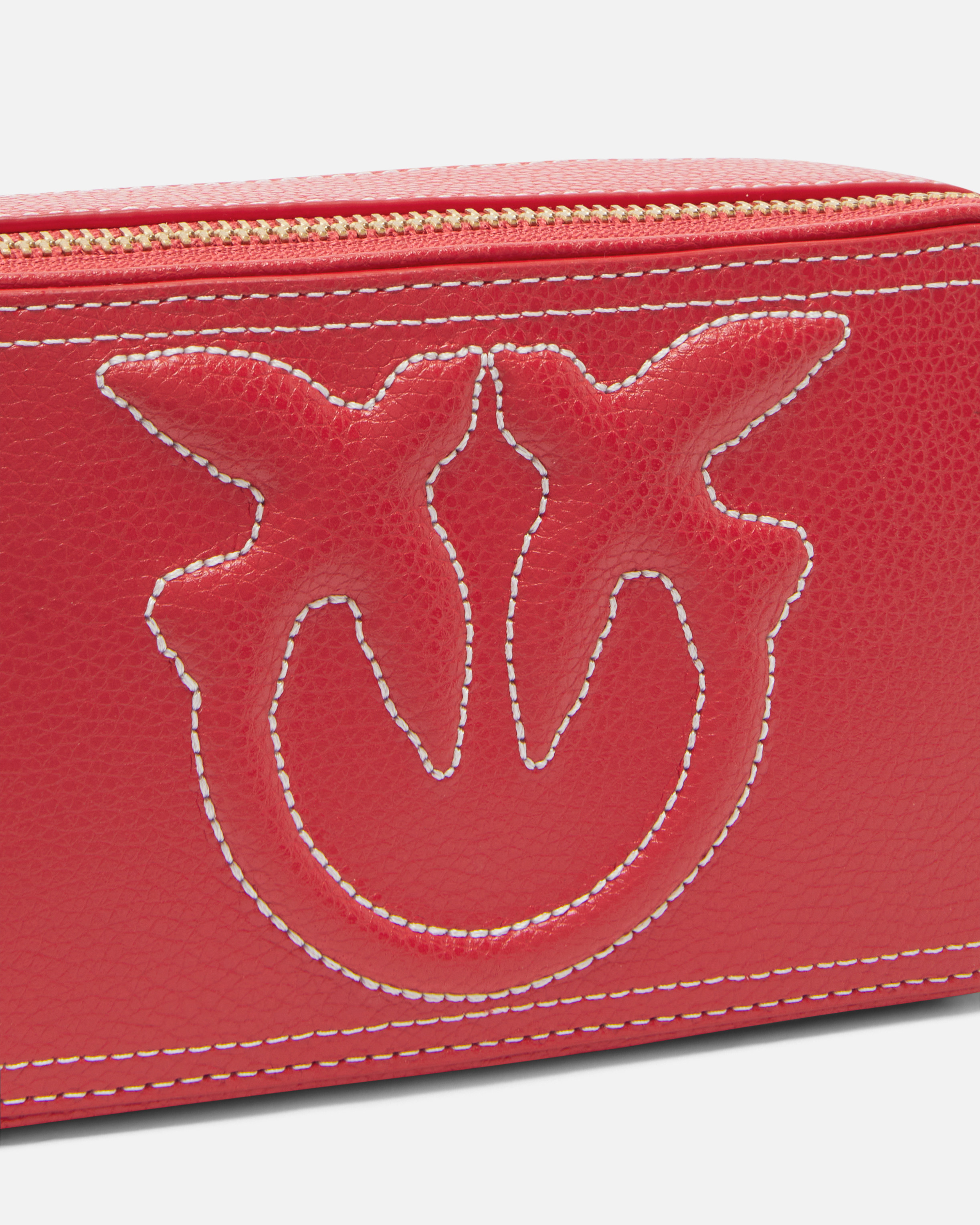 Small crossbody bag with raised Love Birds logo PINKO Shop Online