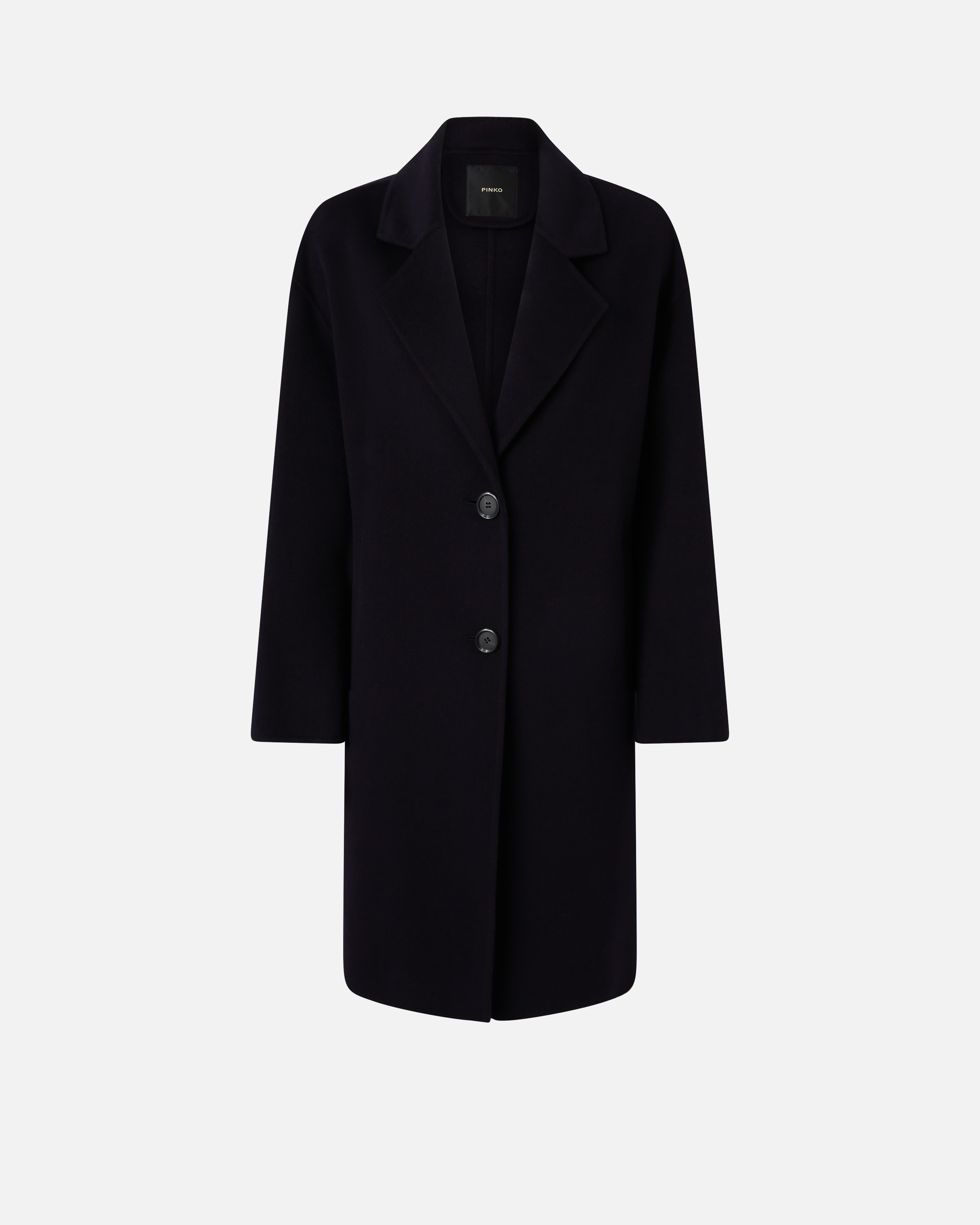Pinko Klassischer einreihiger Mantel aus Wollstoff