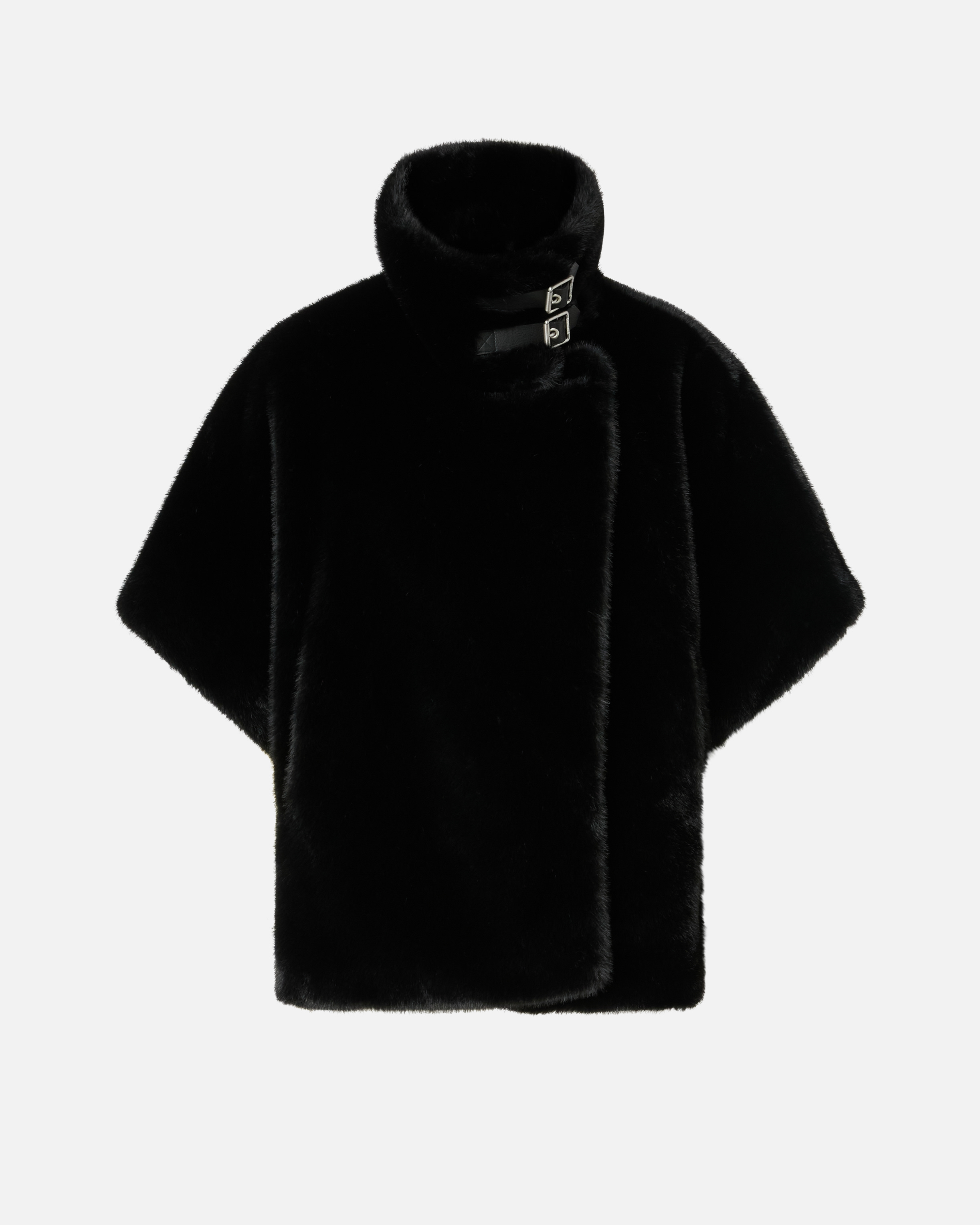 Pinko Comodino Cappa Similpelliccia In Black