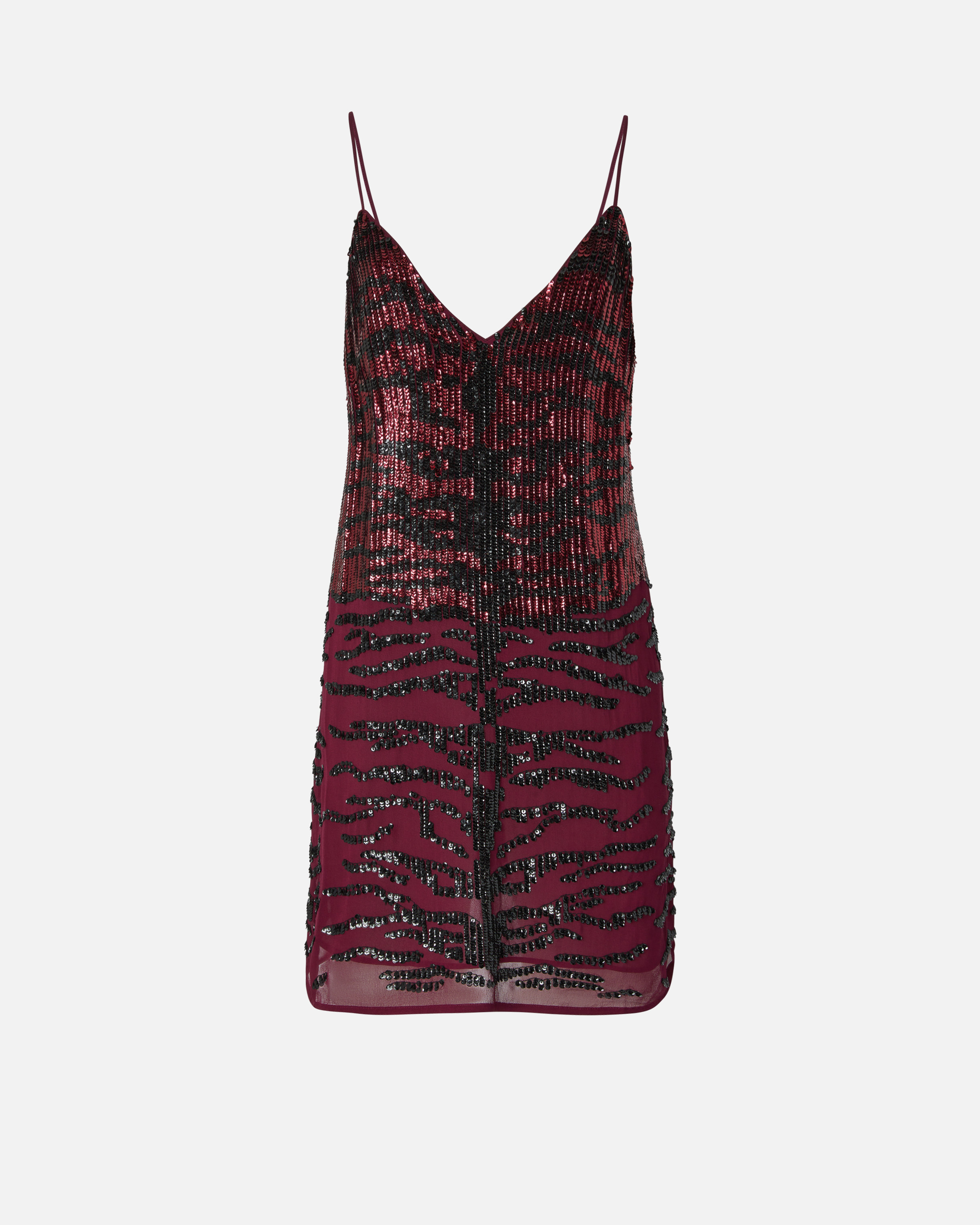 Pinko Minikleid mit Pailletten-Zebramuster