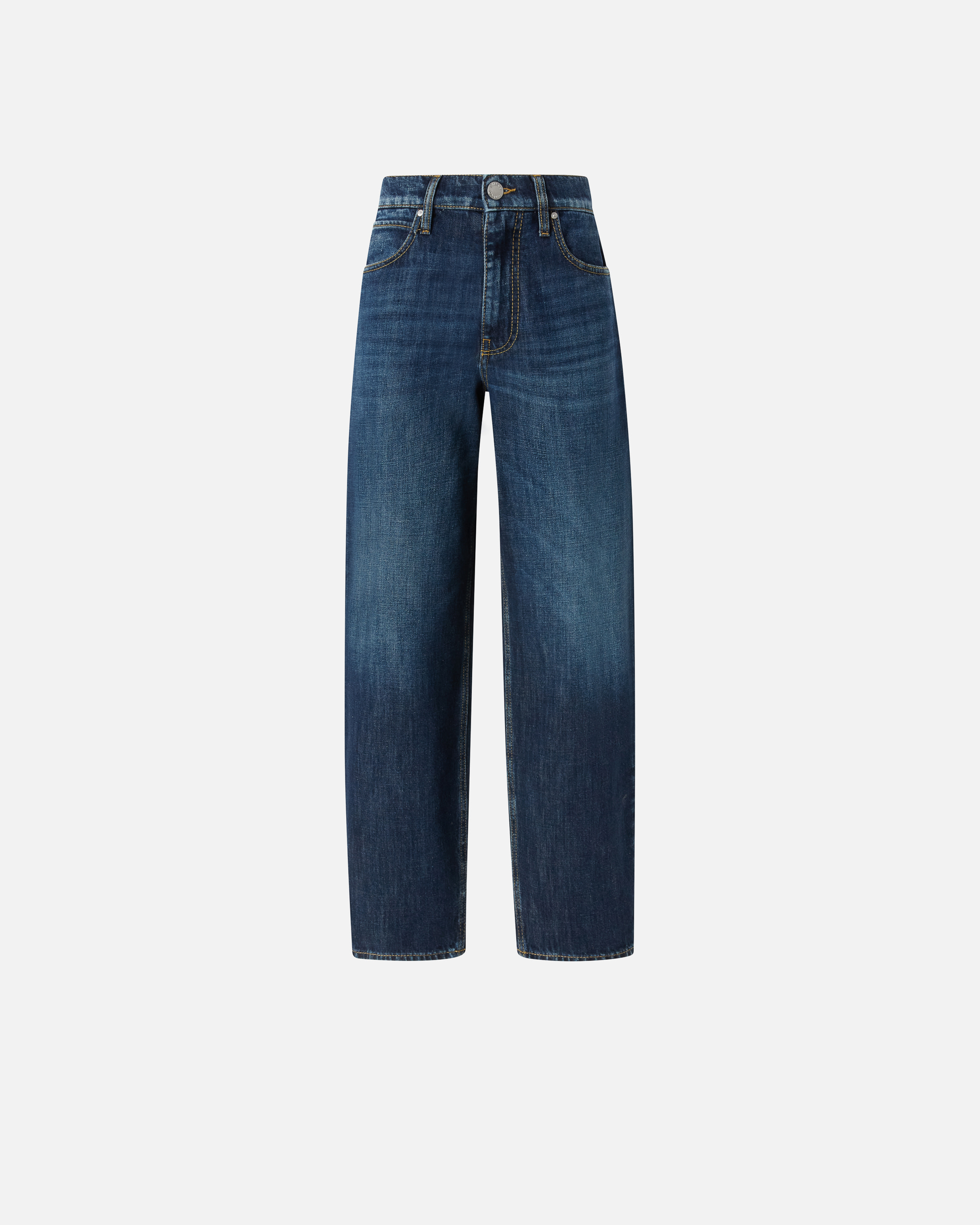 Pinko Medium Wash Egg Jeans In Mid Wash