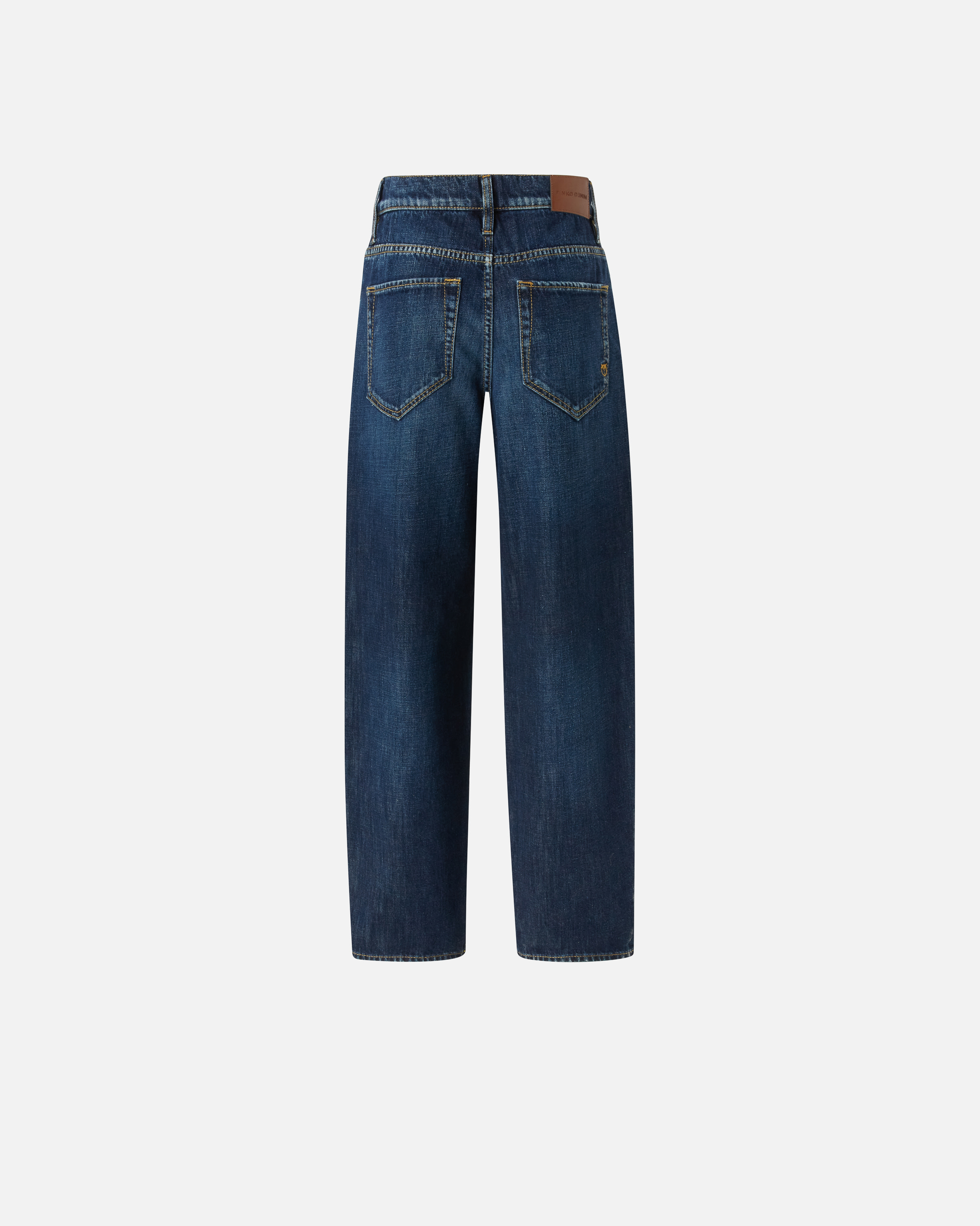 Pinko Medium Wash Egg Jeans In Mid Wash