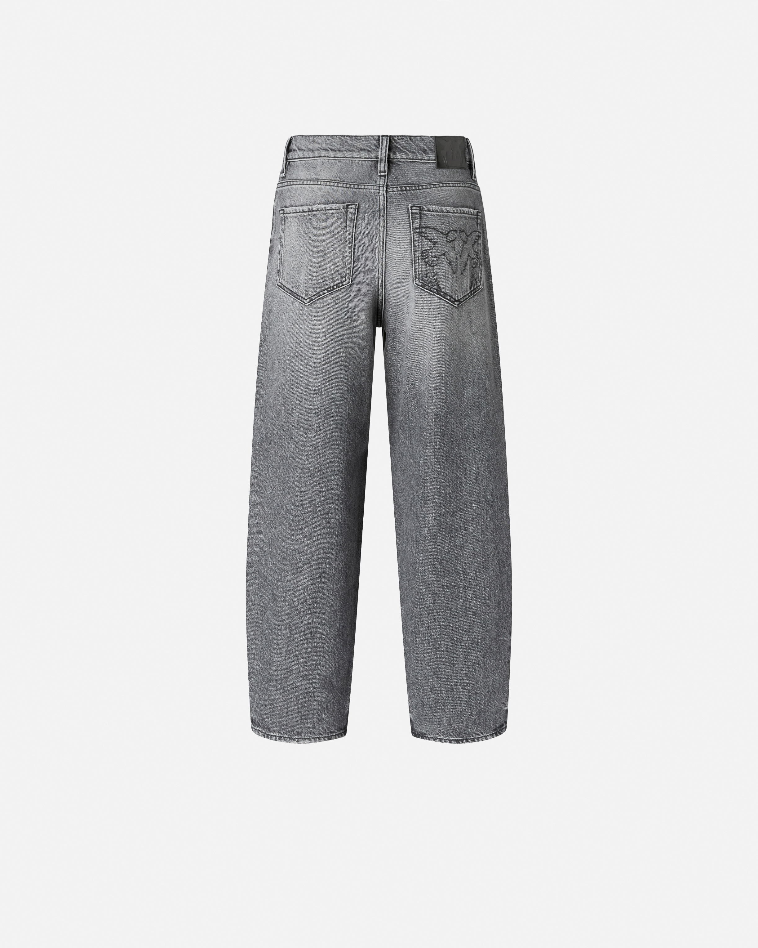 Pinko Estelle Egg Belt Loops Trousers In Gray