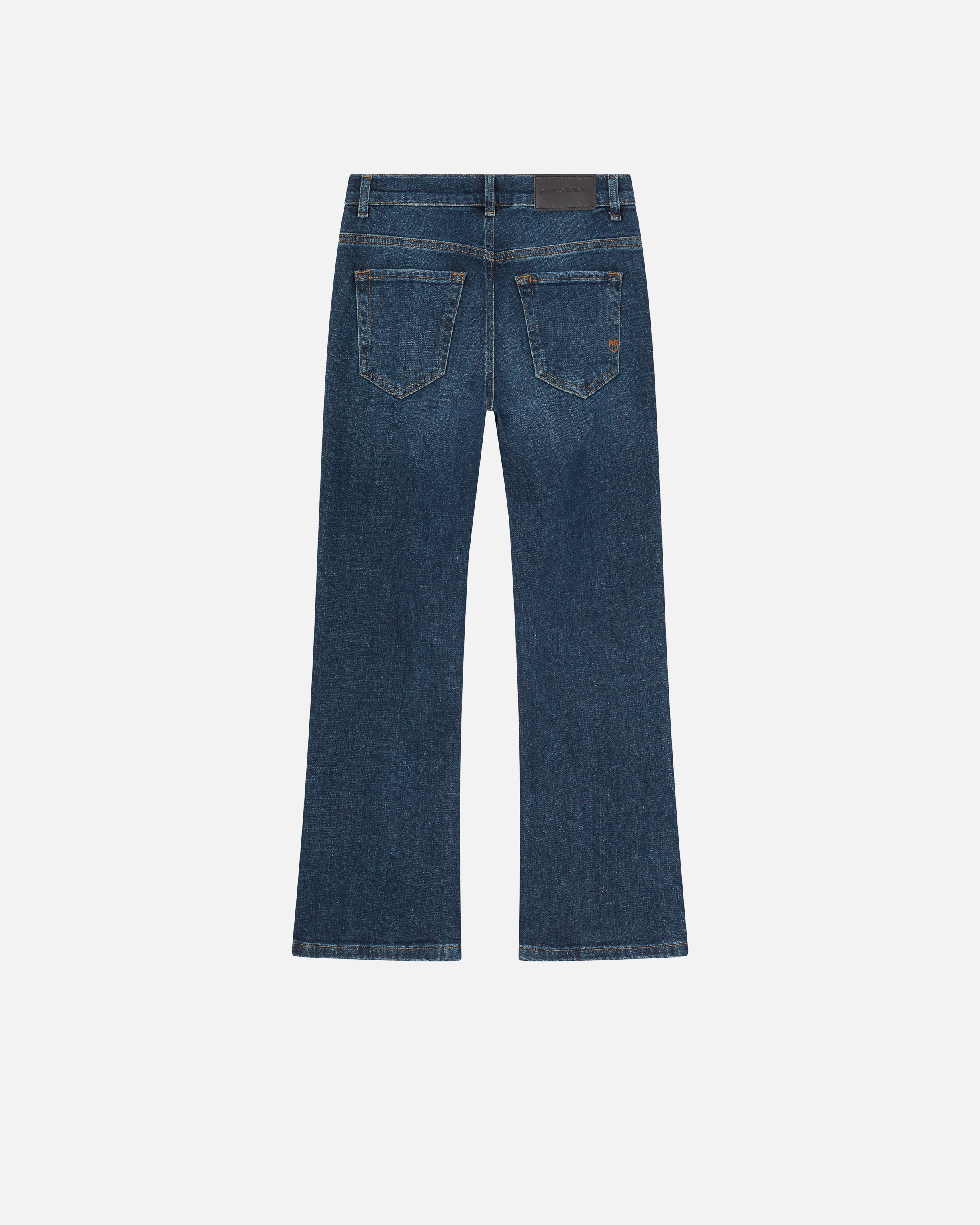 Pinko Dark Denim Bootcut Jeans In Dark Vintage Wash
