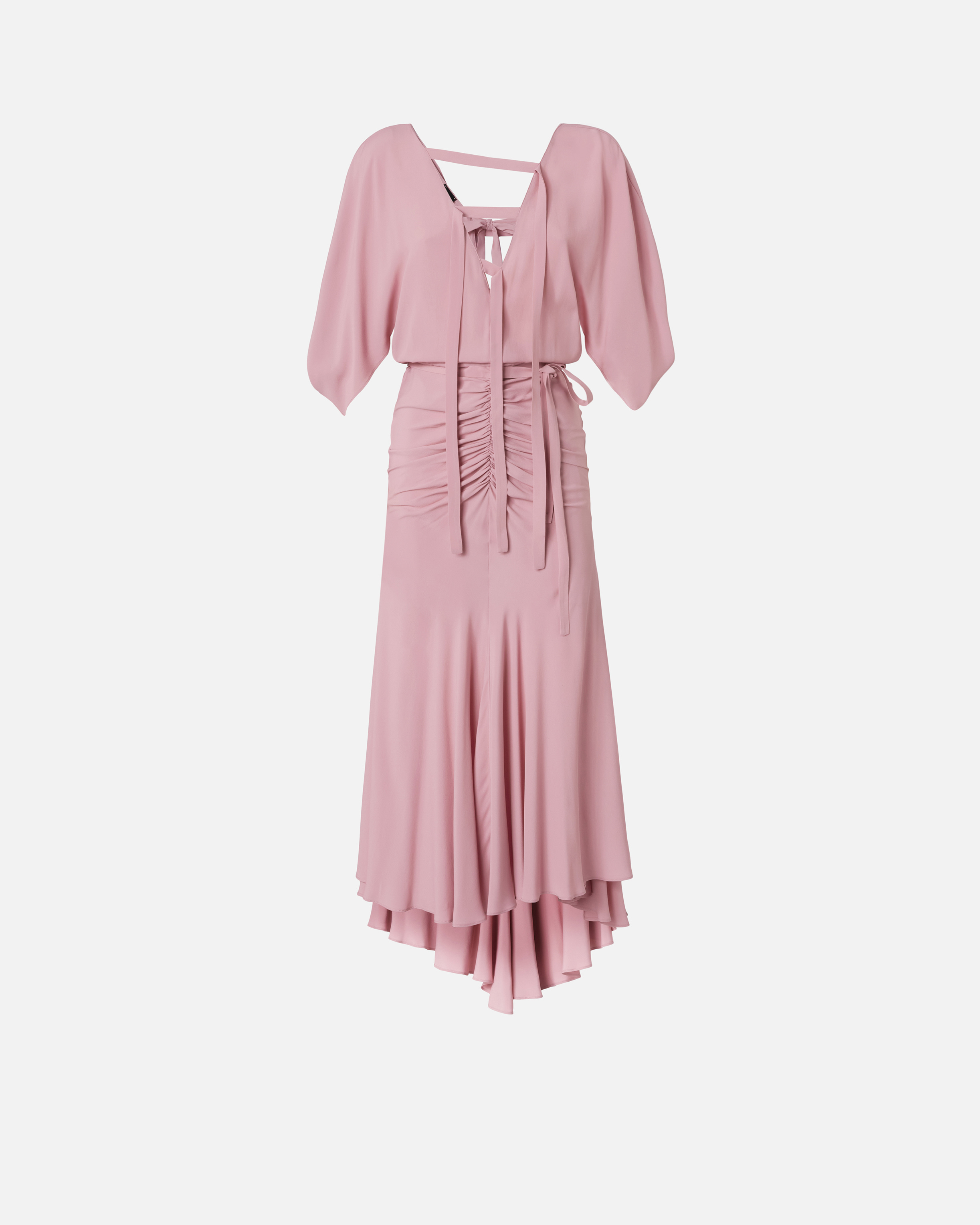 Pinko Langes Crêpe-Kleid aus Seidenmix