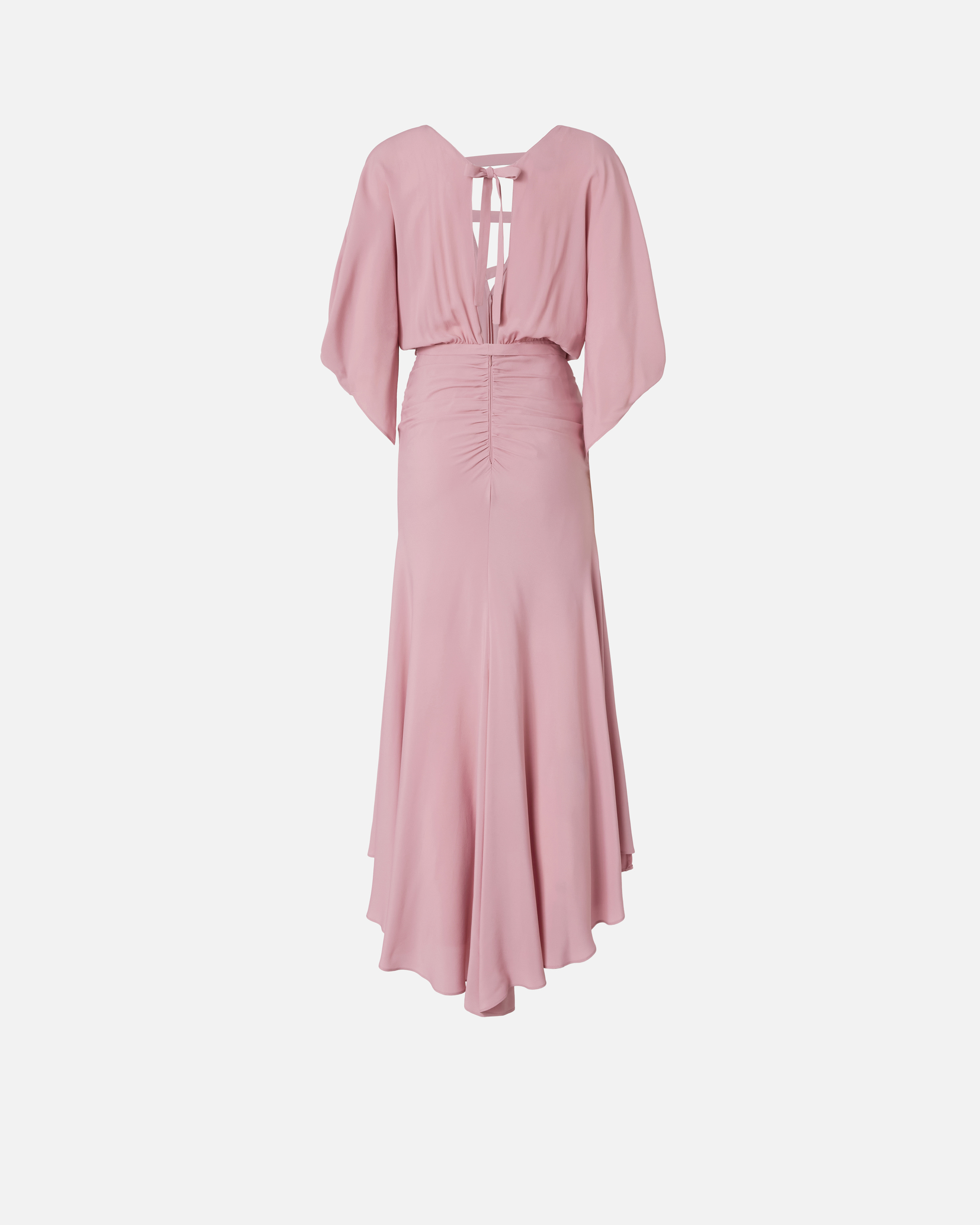 Long silk-blend crepe dress PINKO → Shop Online