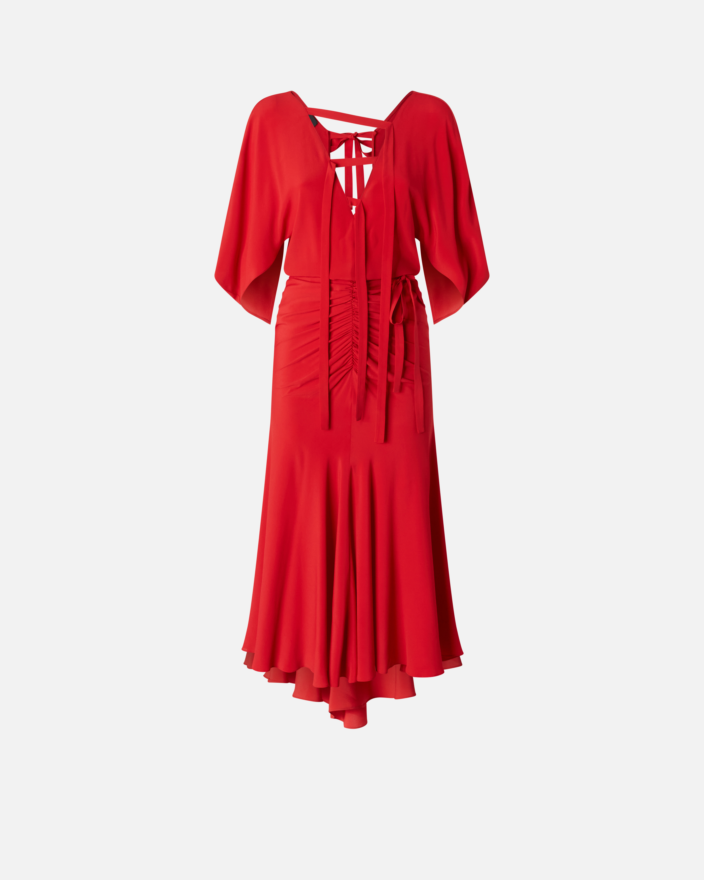 Pinko Langes Crêpe-Kleid aus Seidenmix