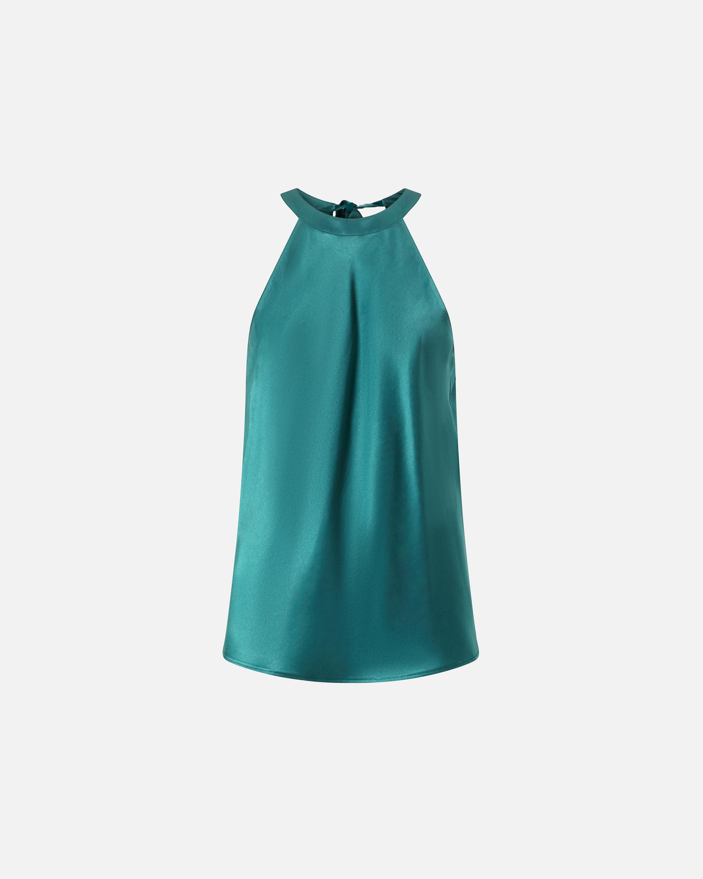 Pinko Top mit Schleife aus Satin und Georgette