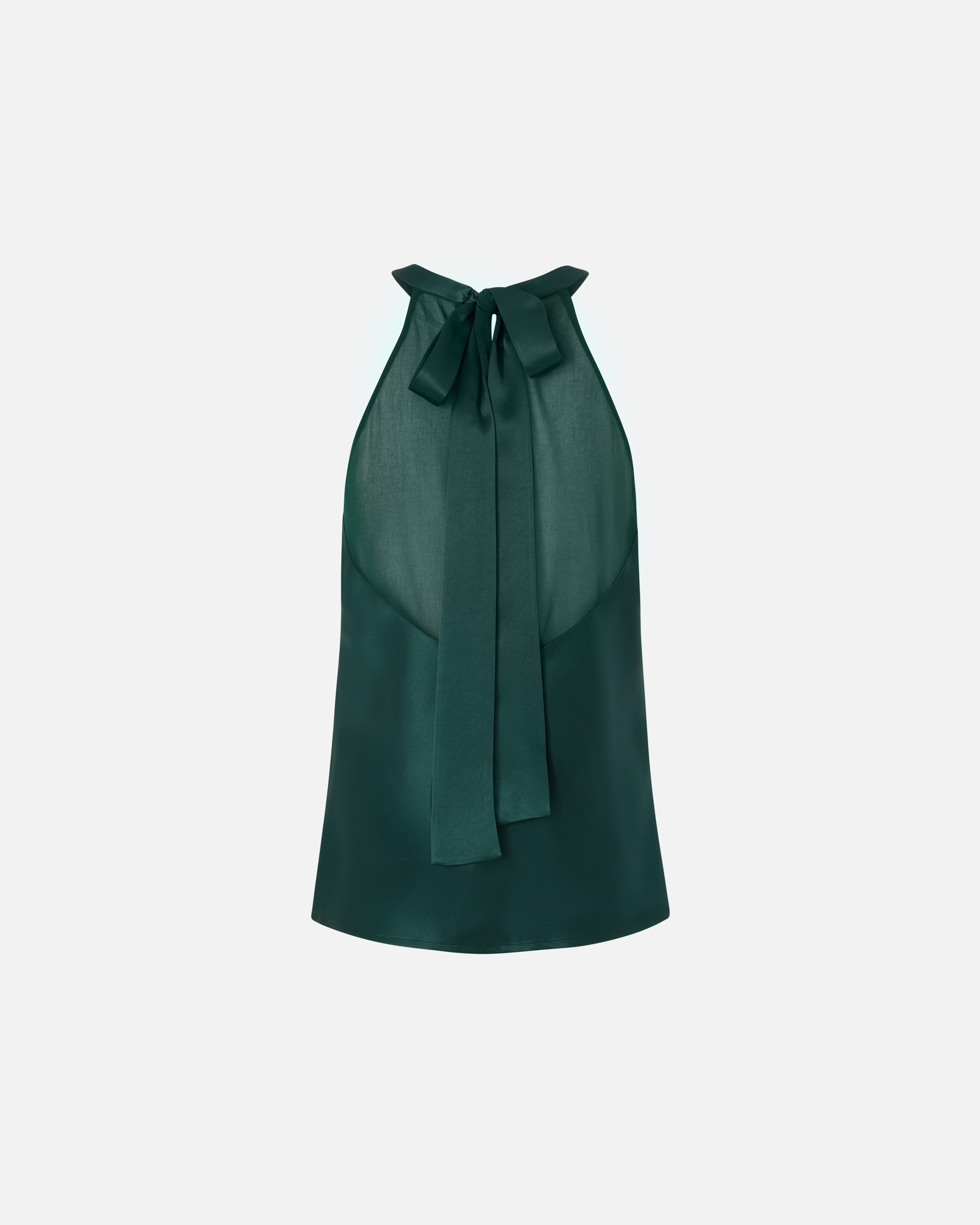 Pinko Flowing Top With Bow In Green