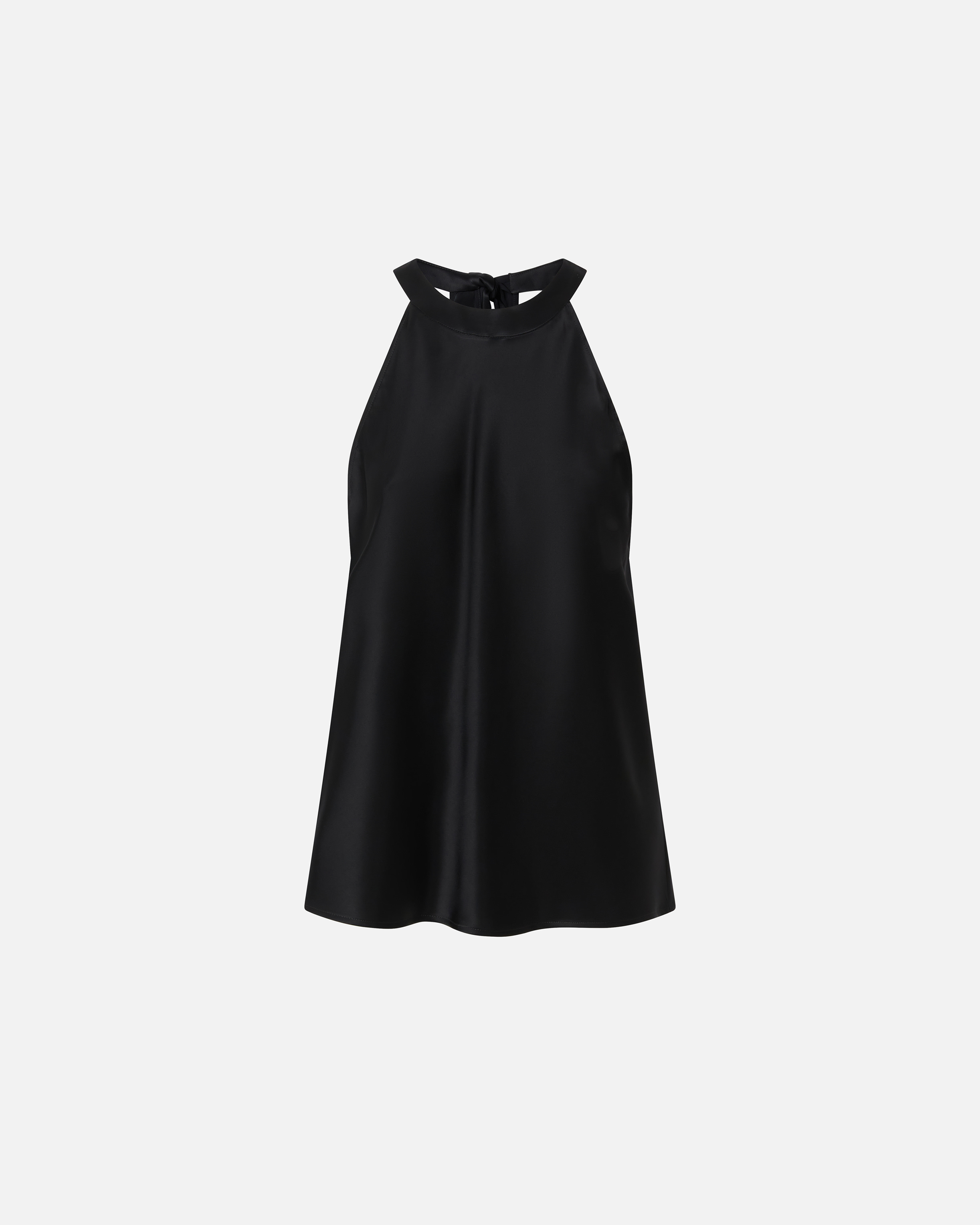 Pinko Top mit Schleife aus Satin und Georgette