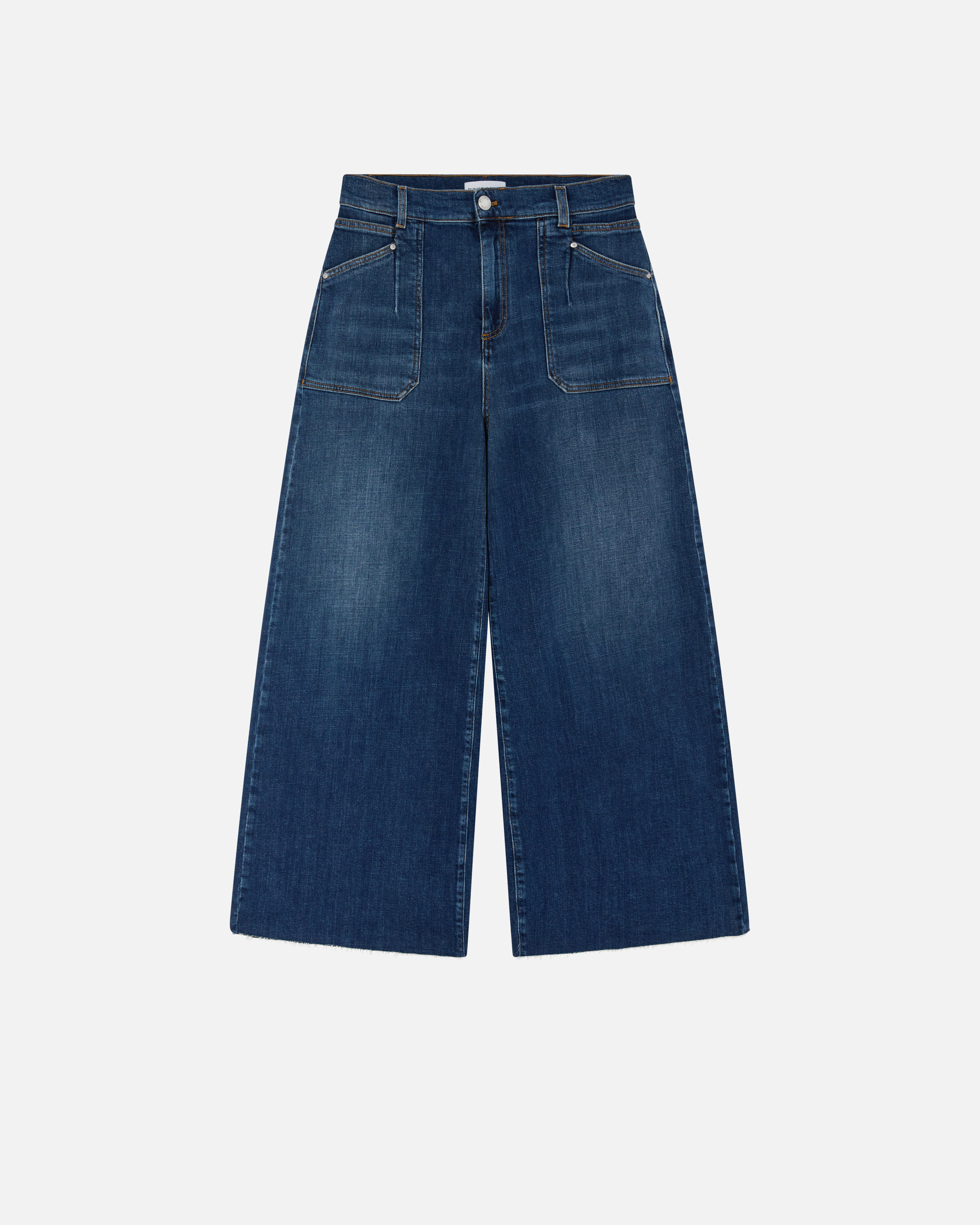 Pinko Weite Baggy Jeans aus blauem Denim