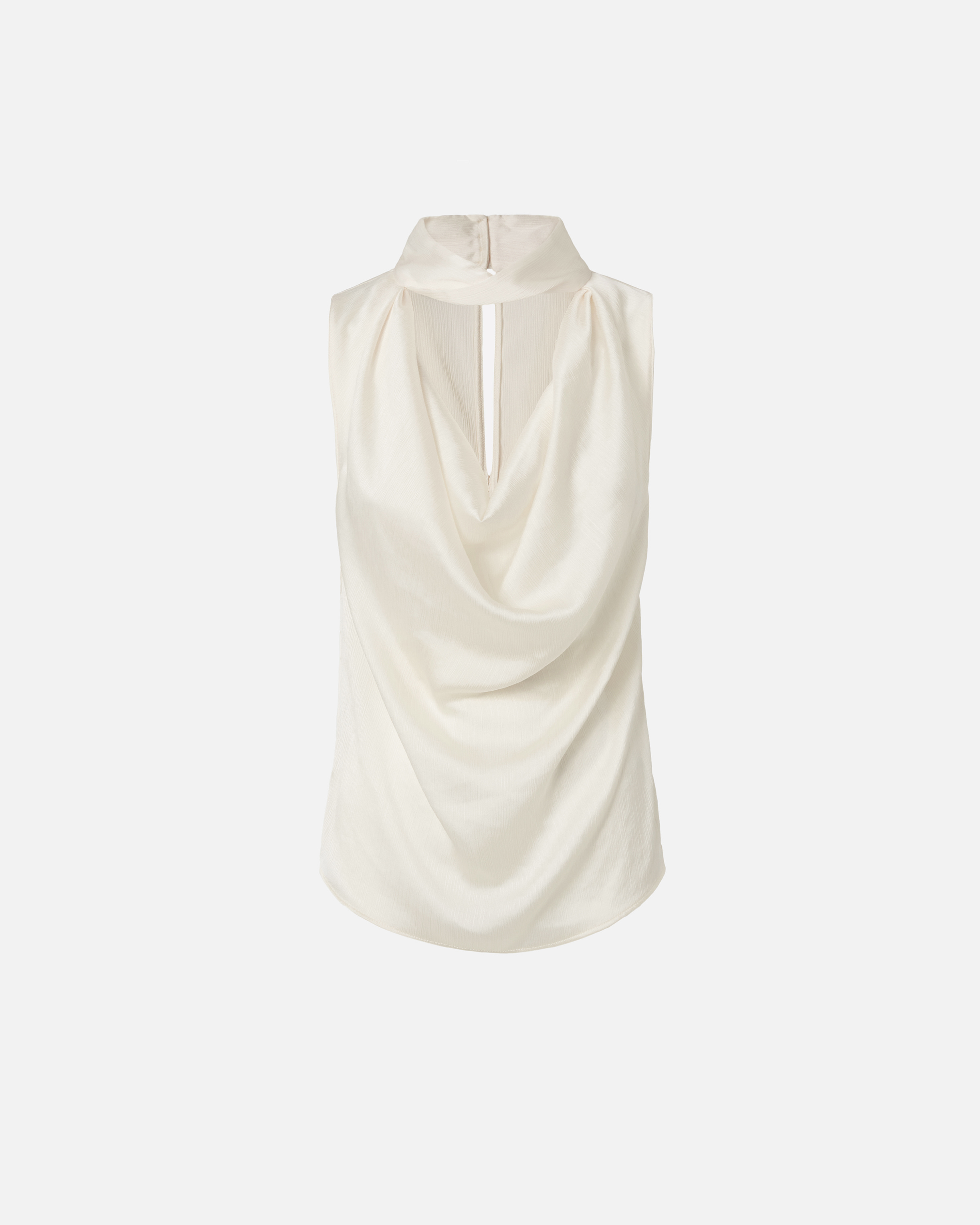 Pinko Drapiertes Top aus gekräuseltem Satin