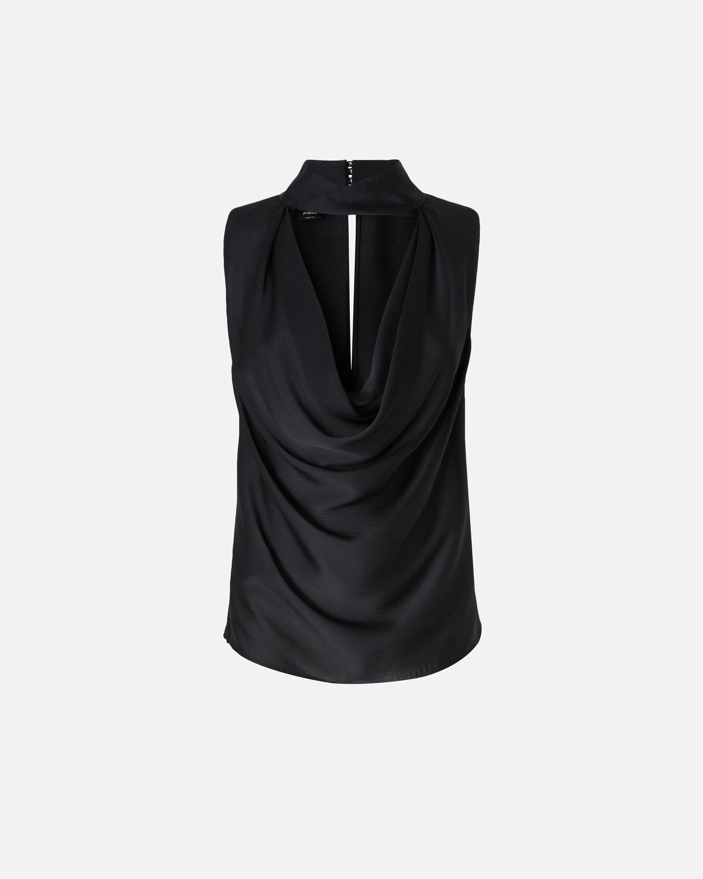 Pinko Drapiertes Top aus gekräuseltem Satin