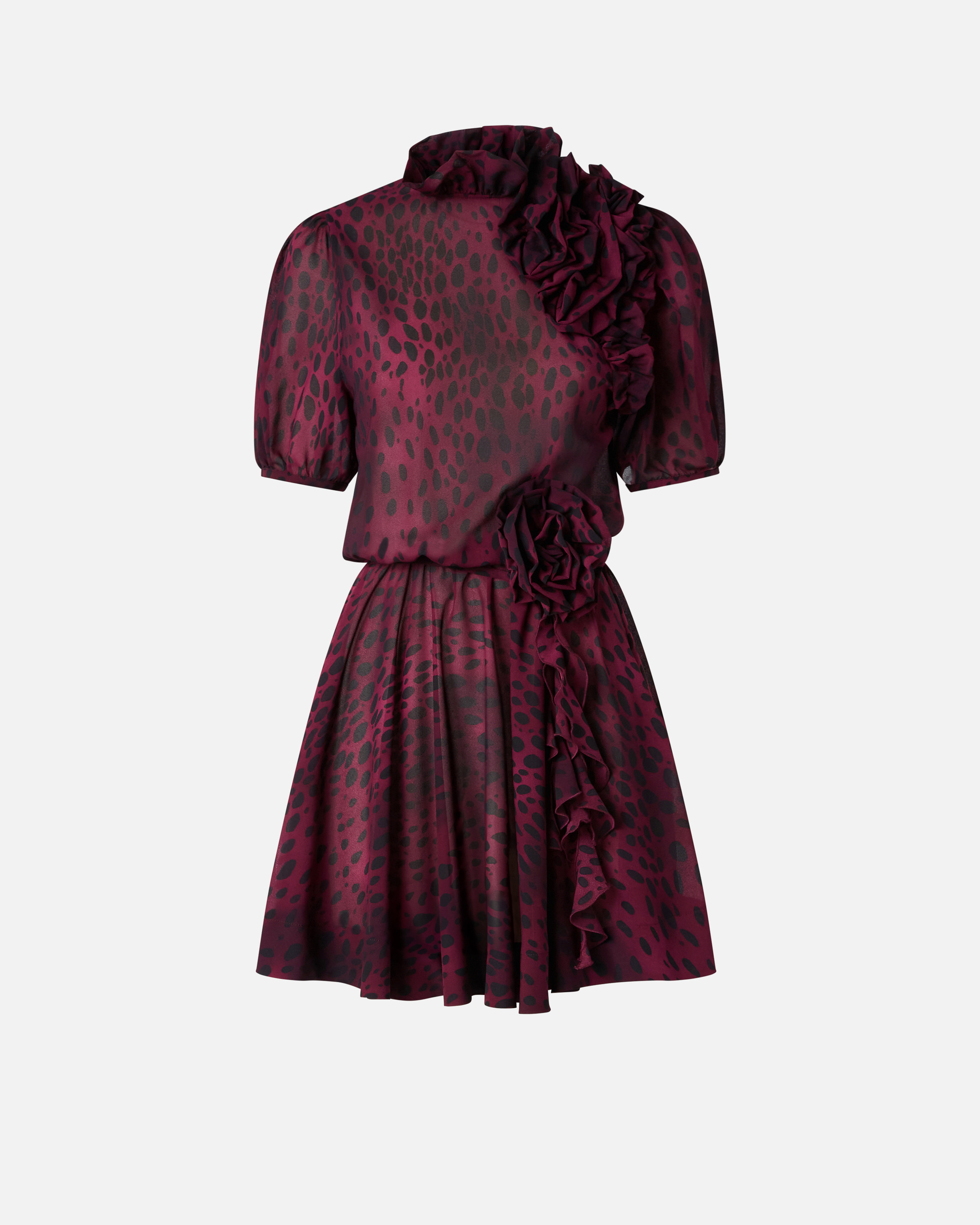 Pinko Dress  Woman Color Violet In Bordeaux/noir