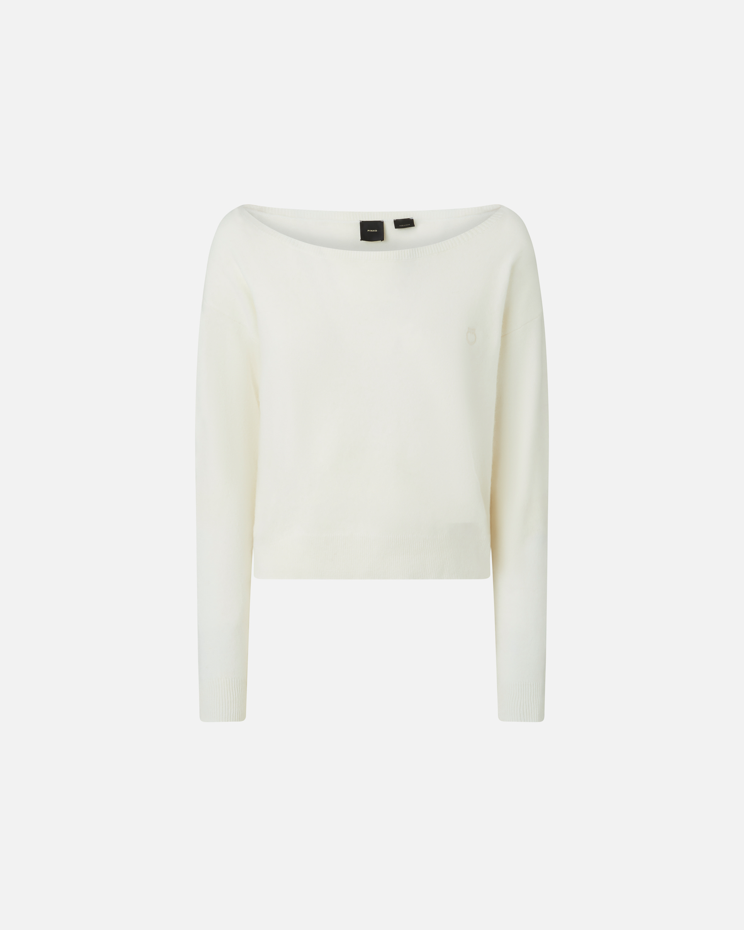 Pinko Logo Sweater In Blanc Immaculé