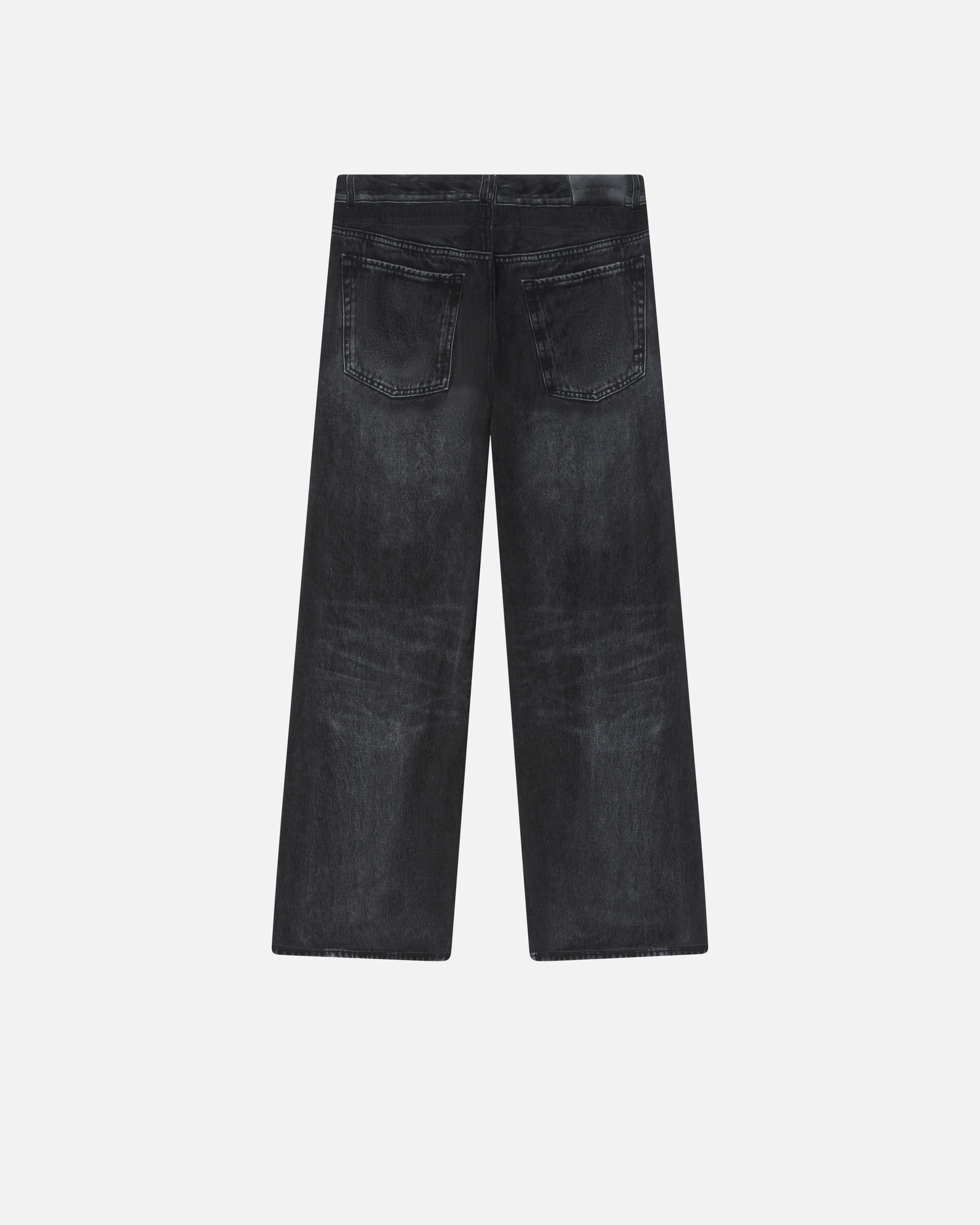 Pinko Sabrina Cotton-blend Jeans In Grey/black