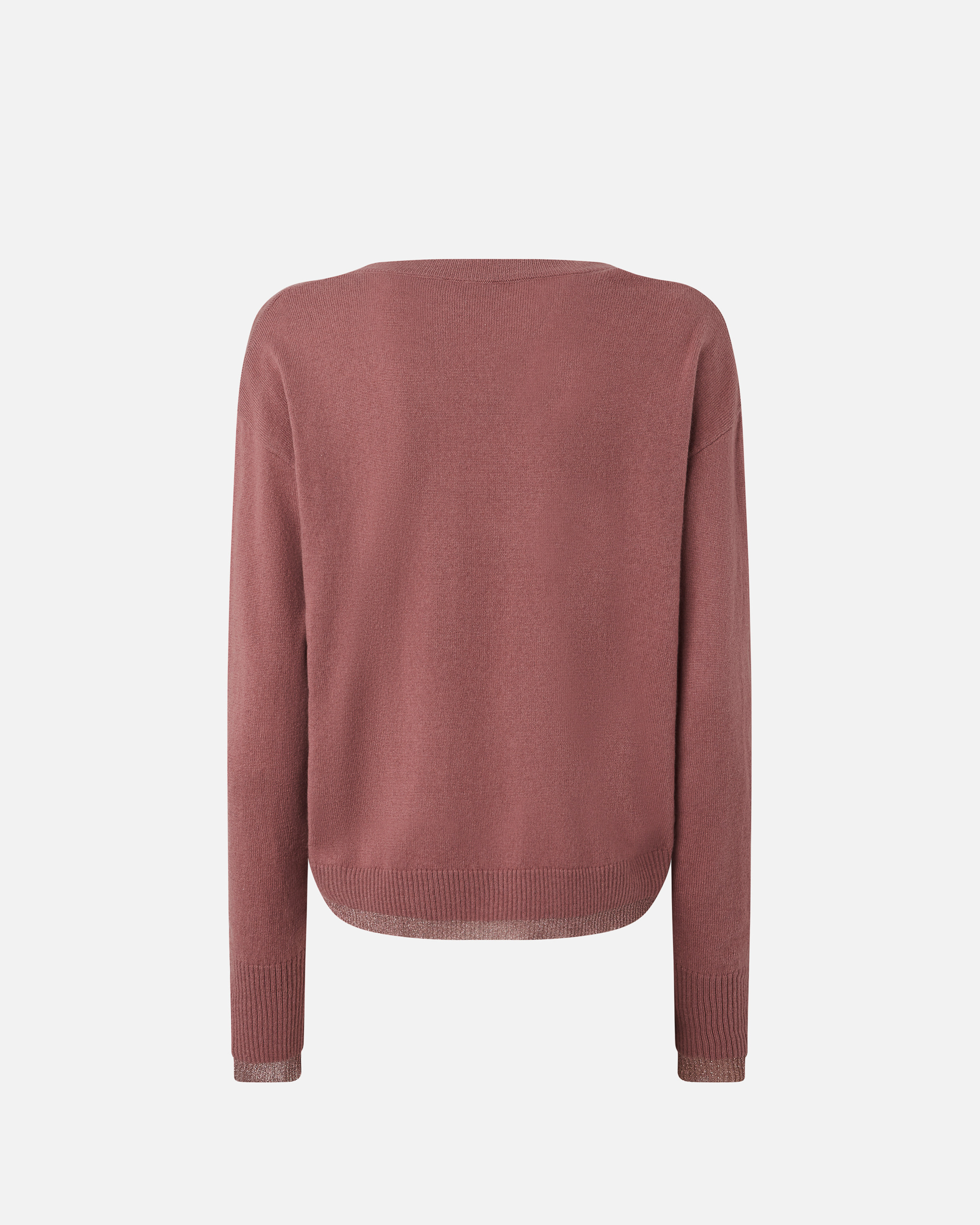 Pinko Pull En Cachemire Et Lurex In Nostalgia Rose