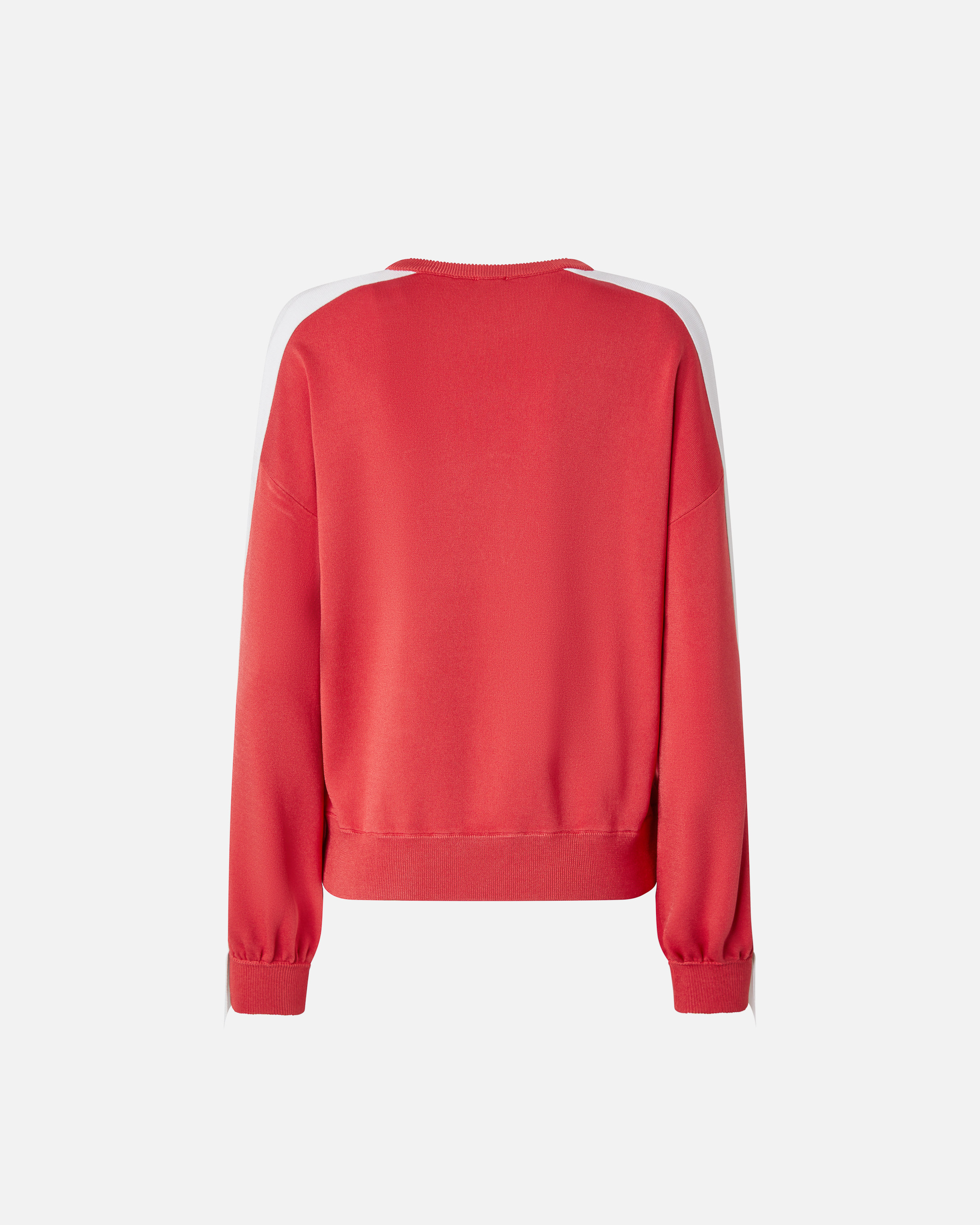 Pinko Crew-neck Sweatshirt With Wide Sleeves And Raised Logo