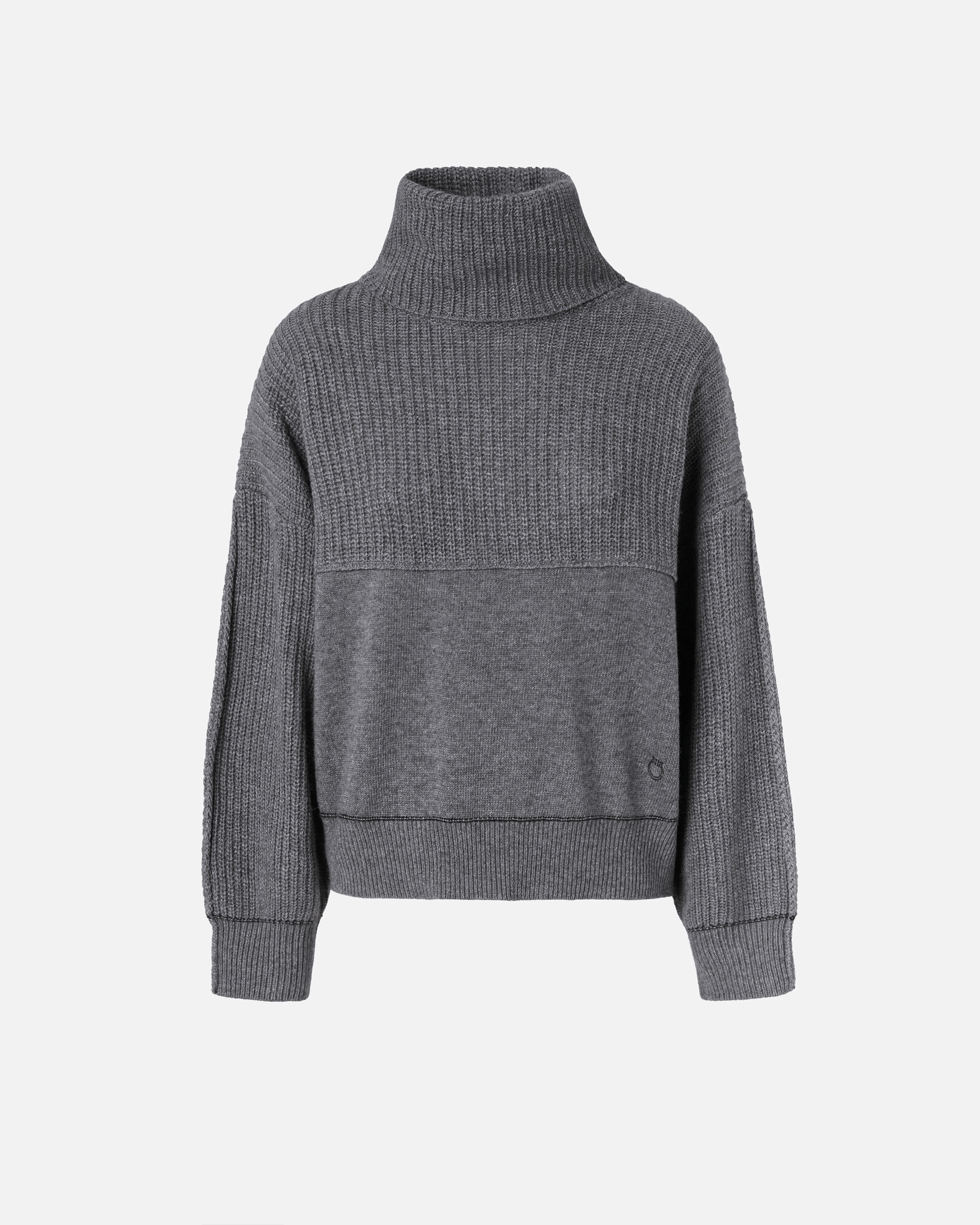 Pinko Pulli aus feinem Kaschmir-Wollmix mit hohem Kragen