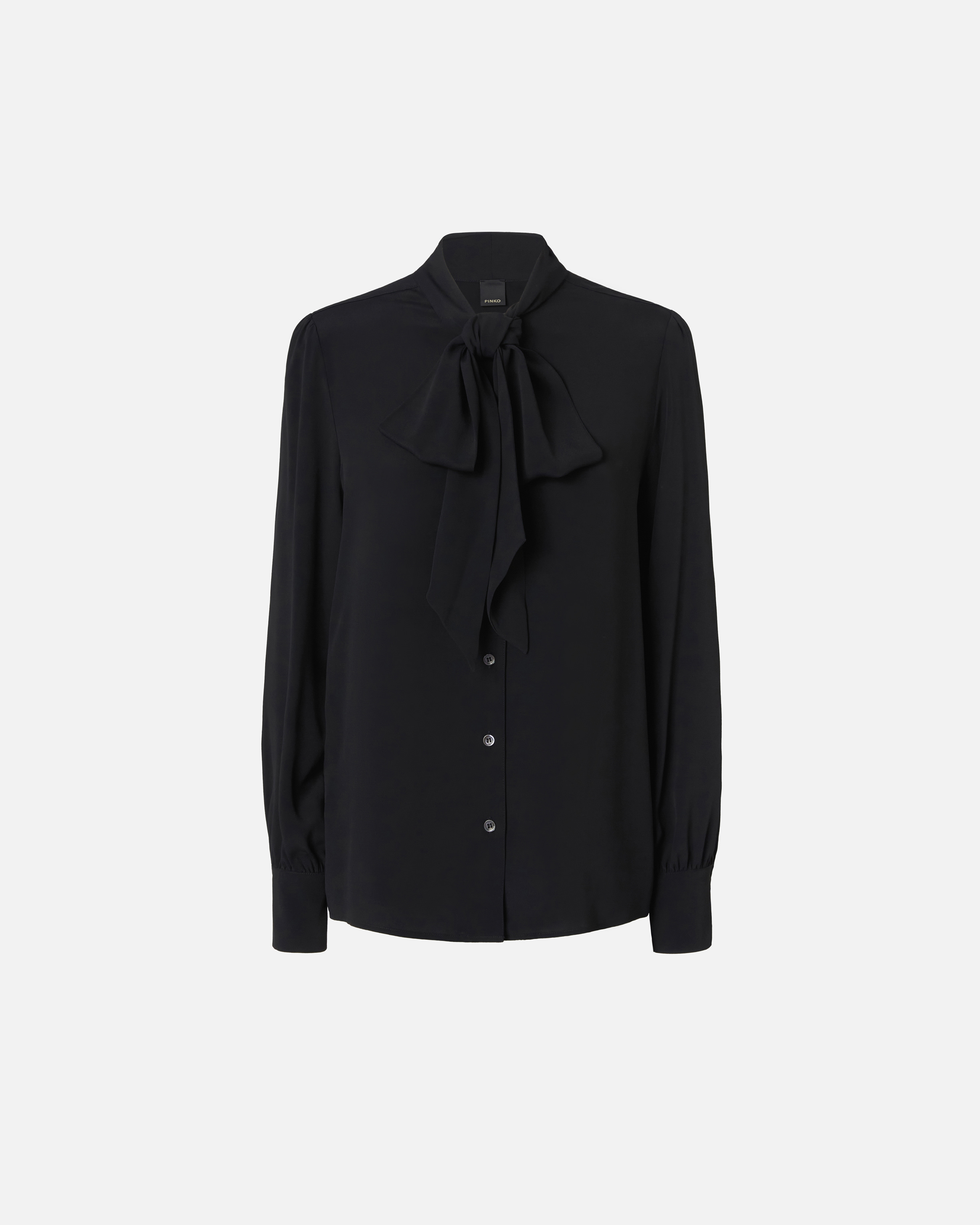 Pinko Bluse aus Seidenmischgewebe mit Schleife
