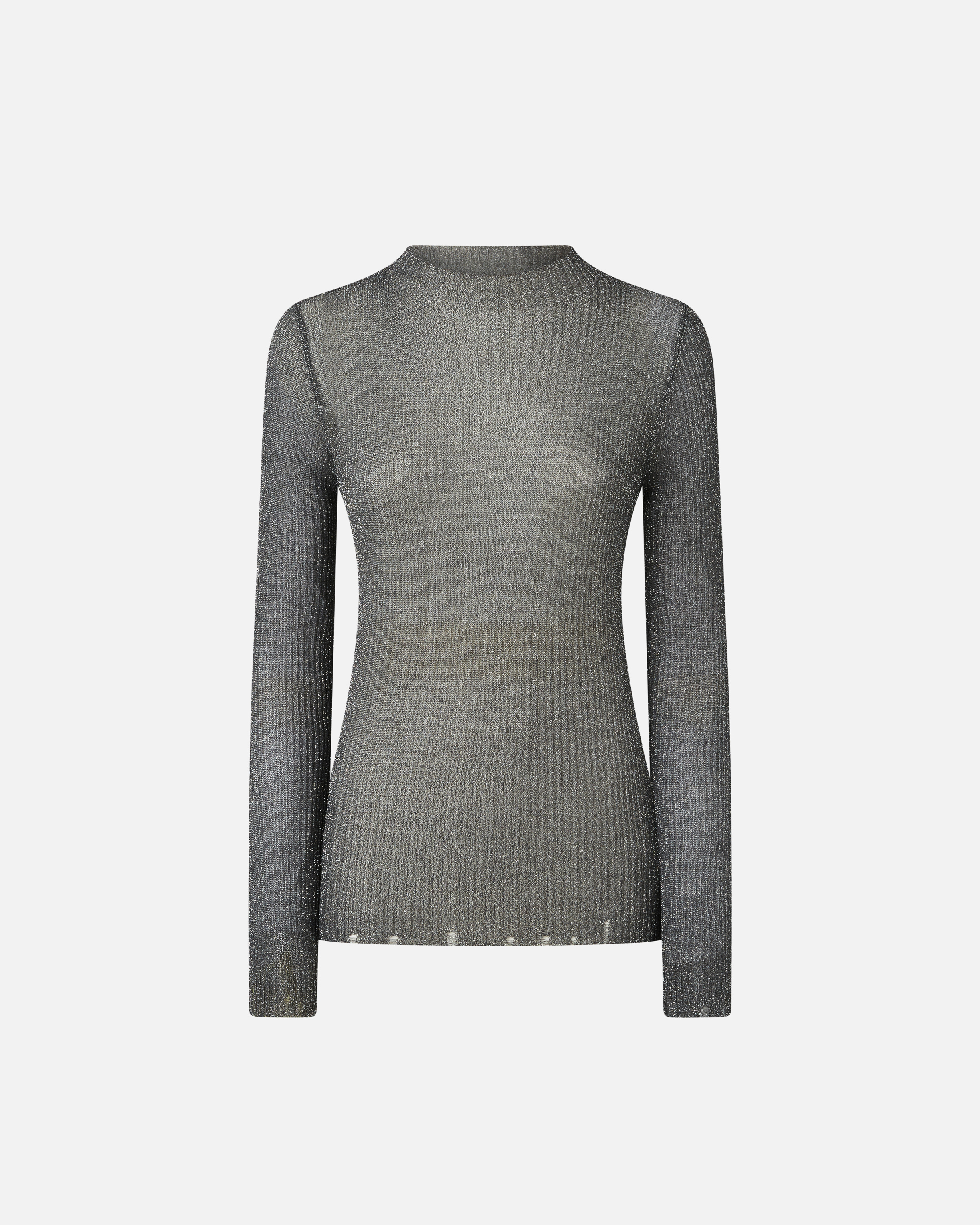 Pinko Pullover mit Metallic-Effekt-Garn