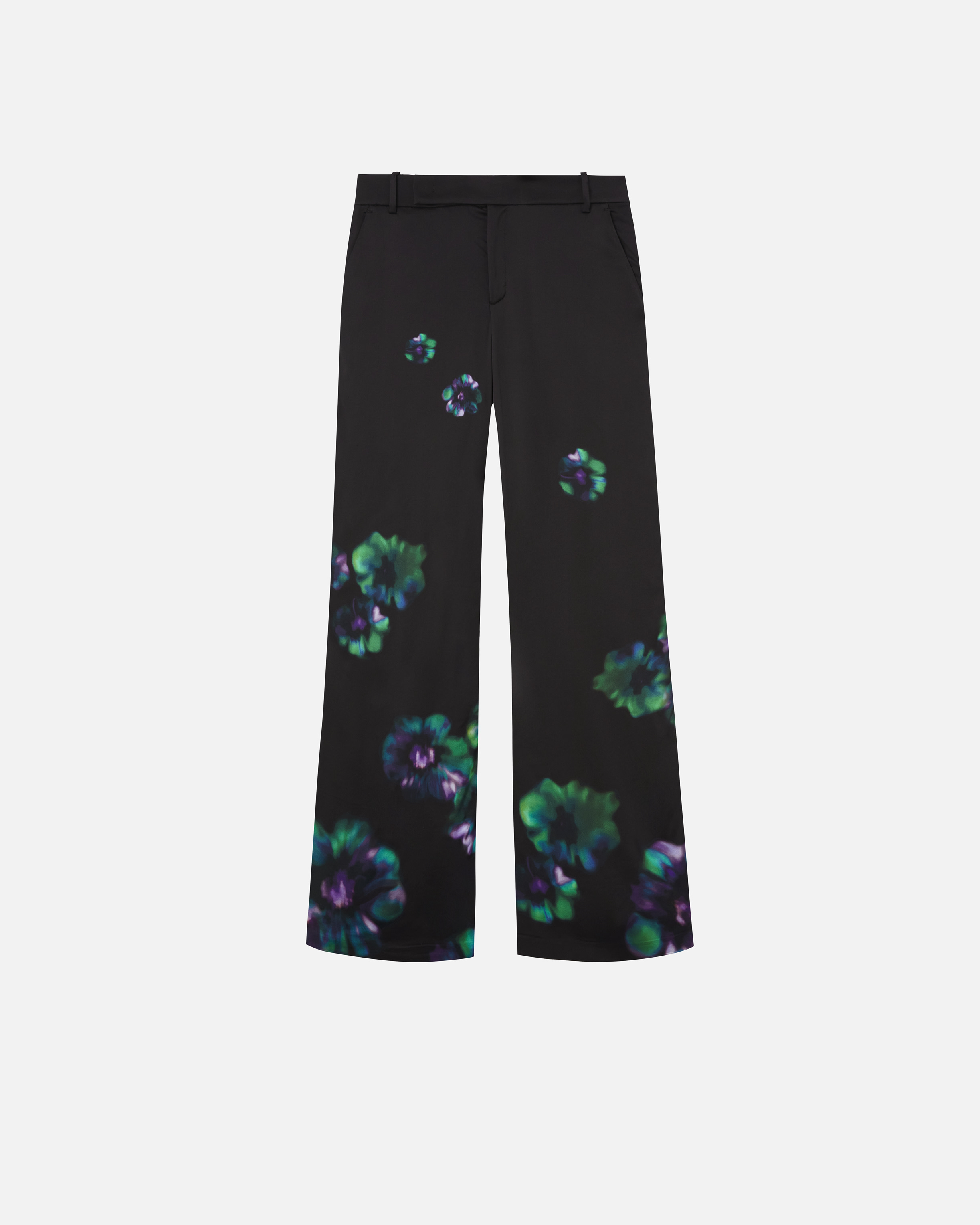 Pinko Satinhose mit Blumenprint