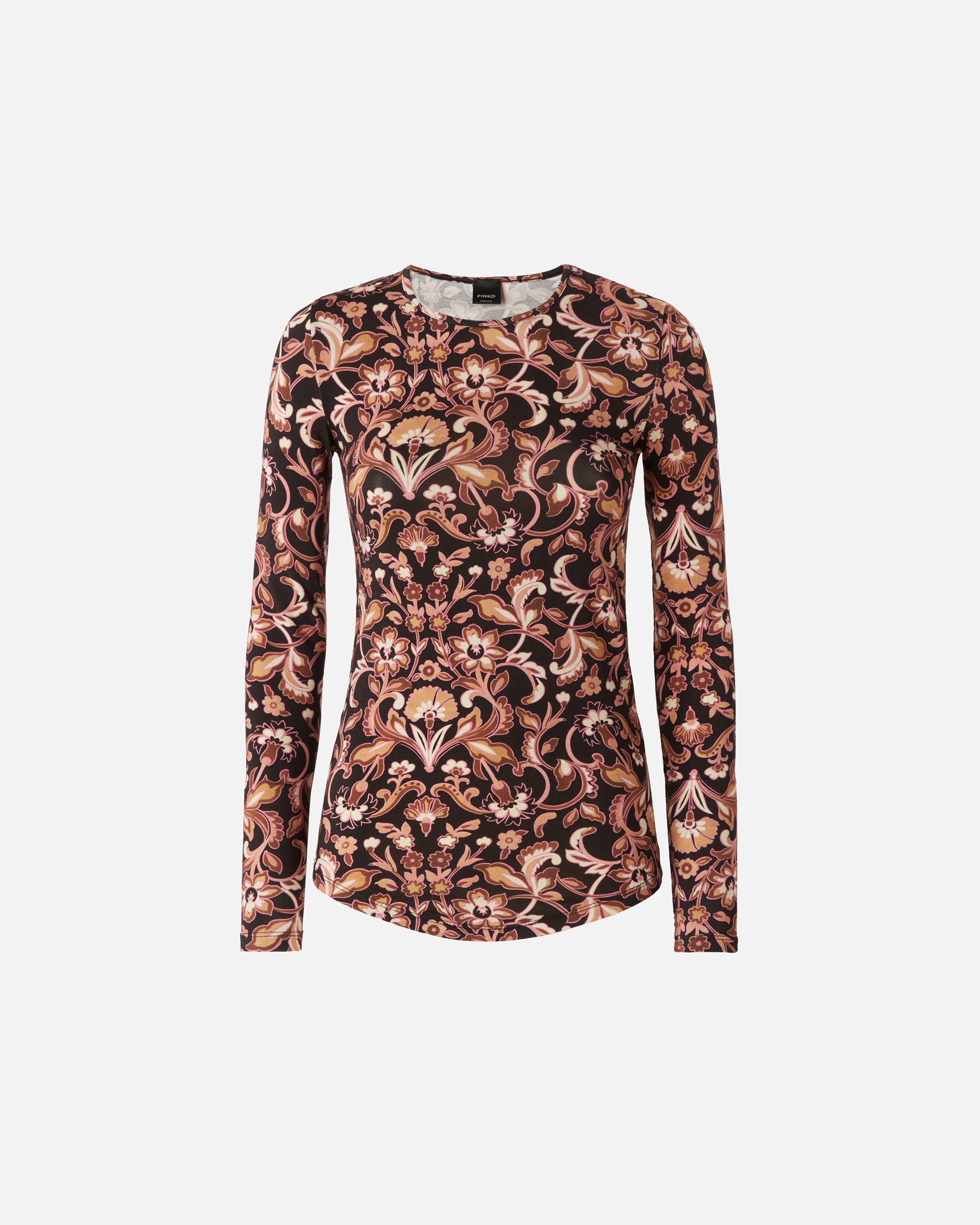 Pinko Langarm-Shirt mit Blumenprint