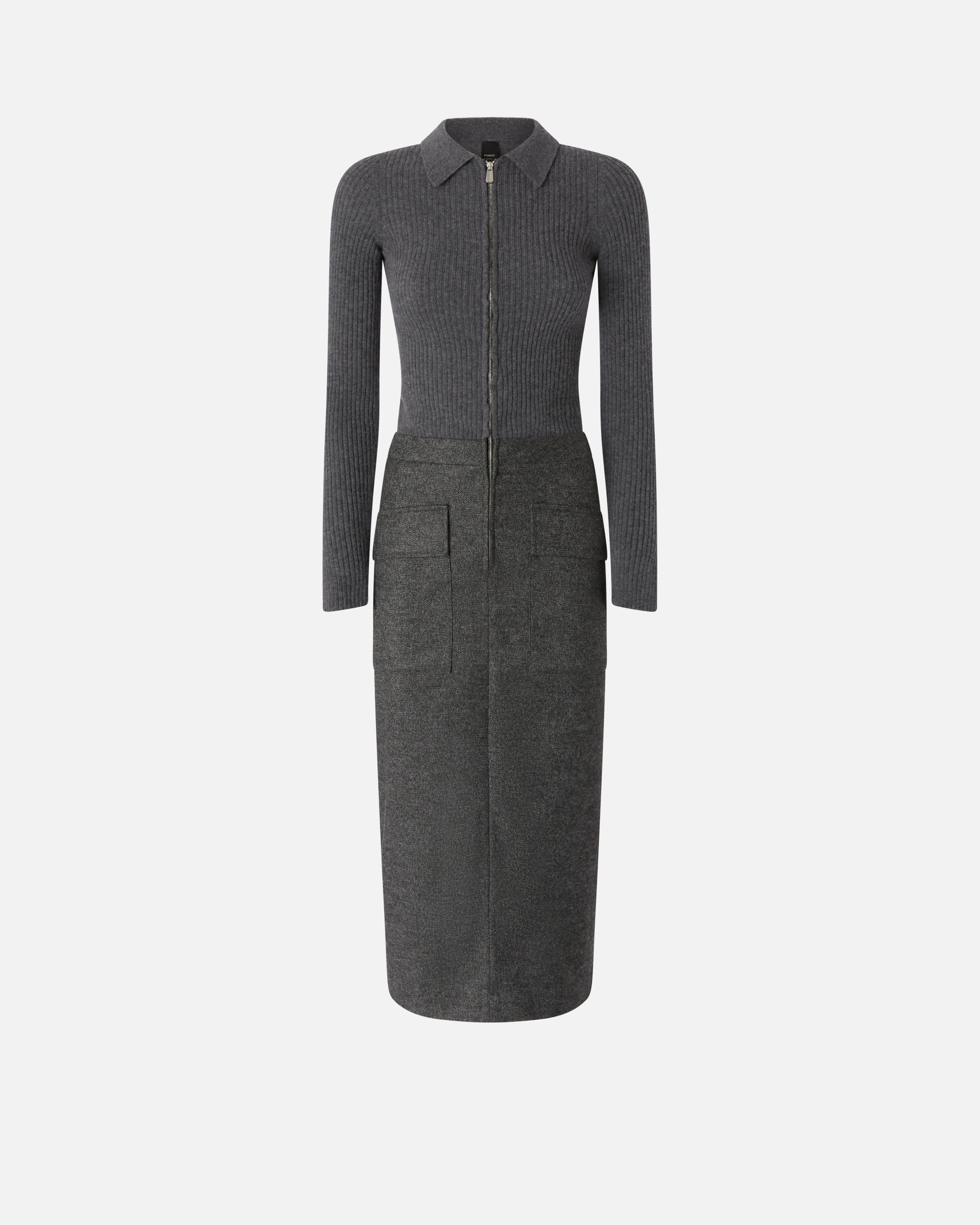 Pinko Strickkleid in zweiteiliger Optik