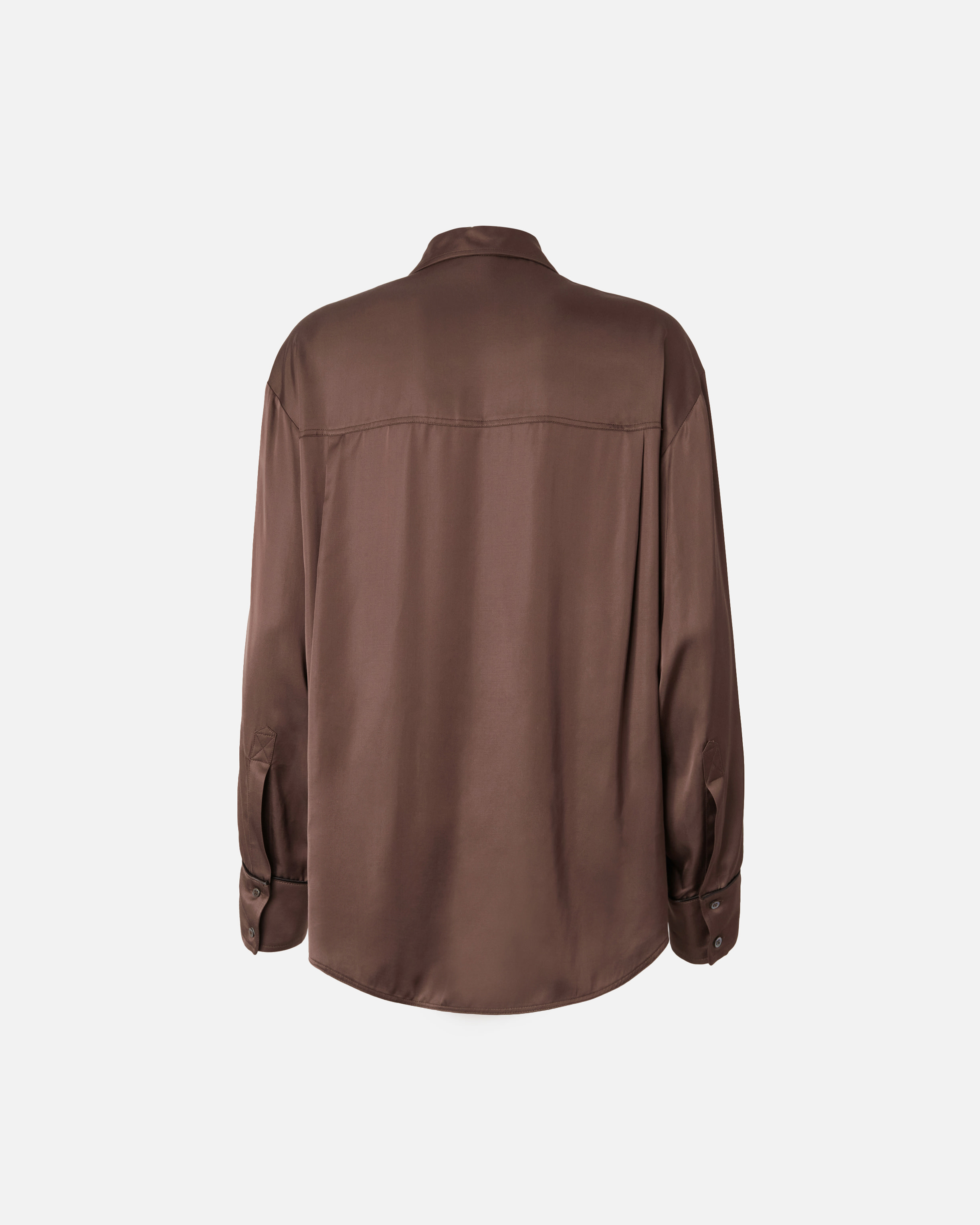 Блестящая рубашка с глубоким вырезом 1