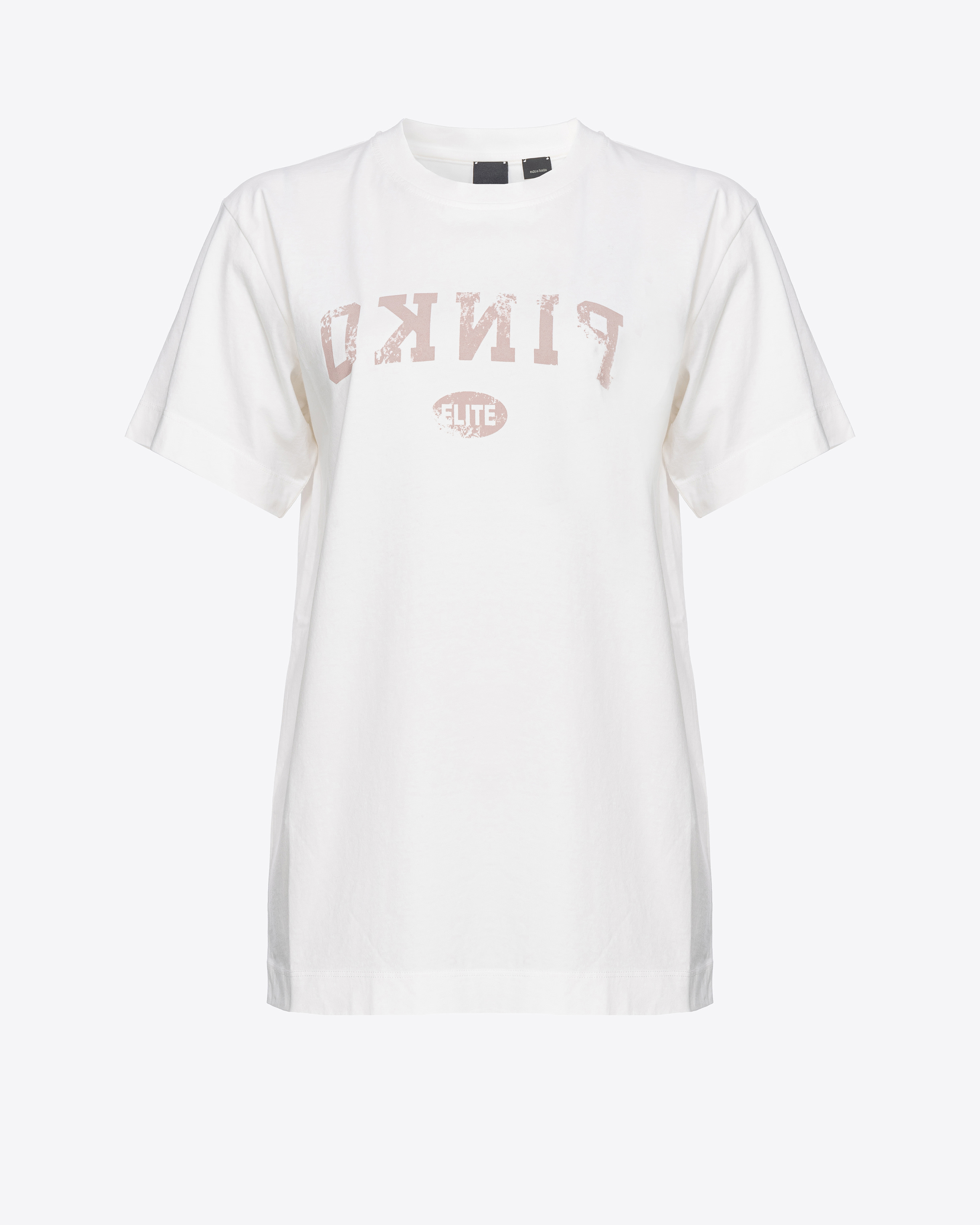 Shop Pinko T-shirt Stampa Logo In Blanc Immaculé