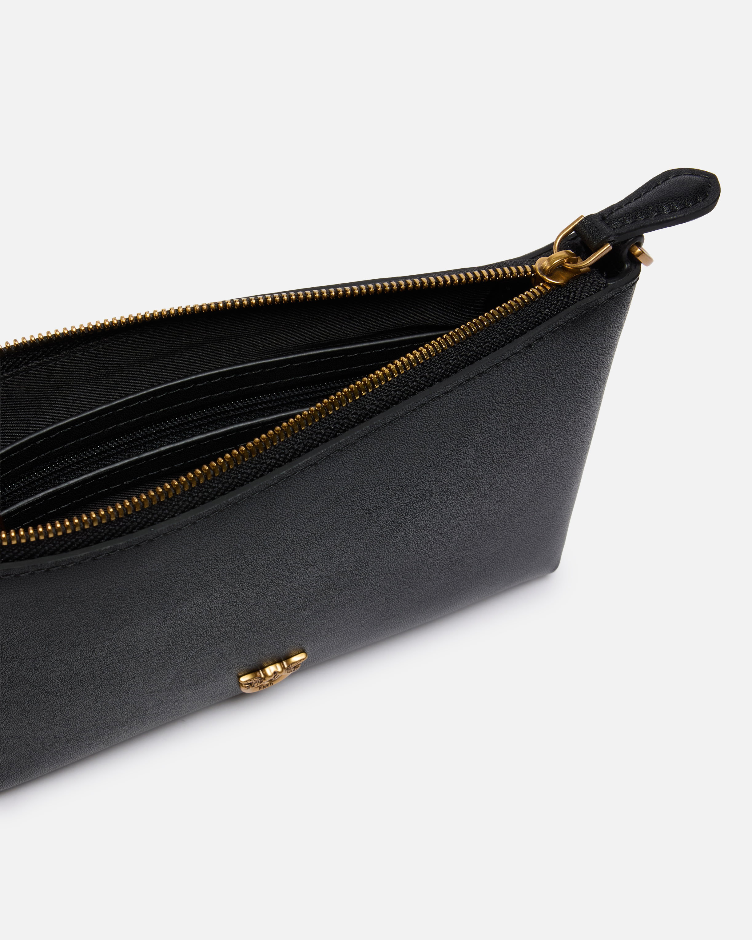 Pochette piatta in pelle con logo Love Birds 3