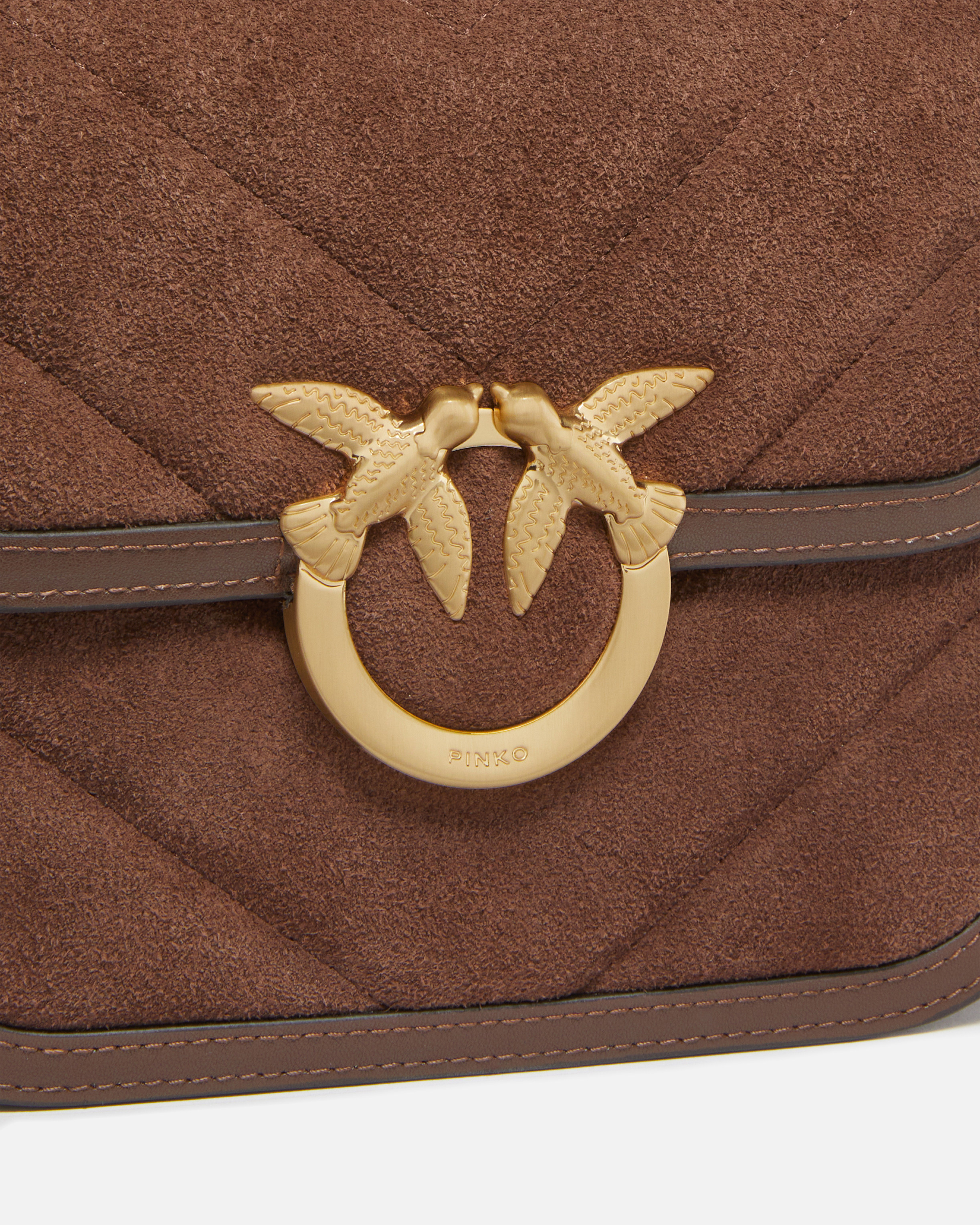 Bolso de hombro pequeño Mini Love Bag Box de ante 2