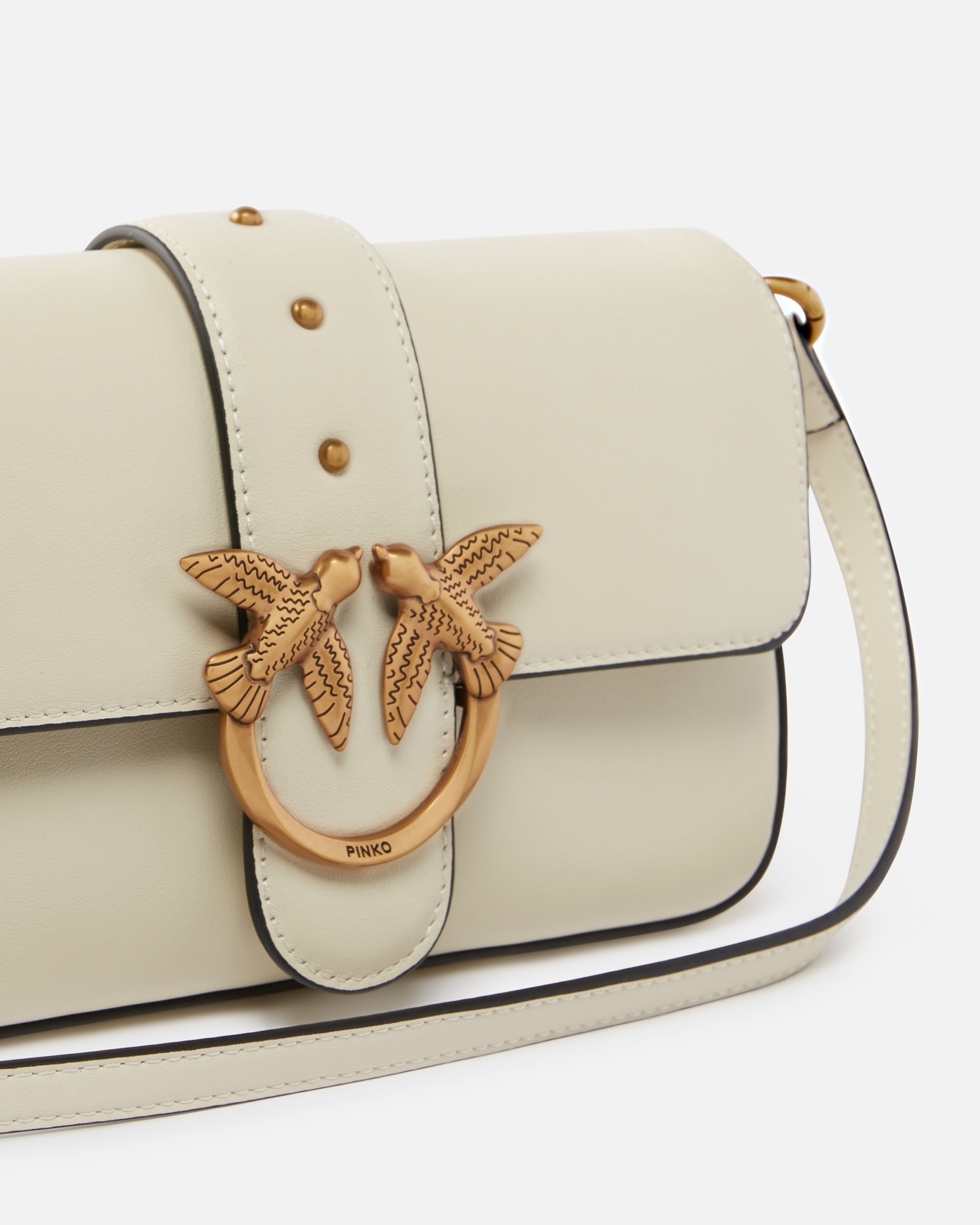 Pinko Handbags In White+white-antique Gold
