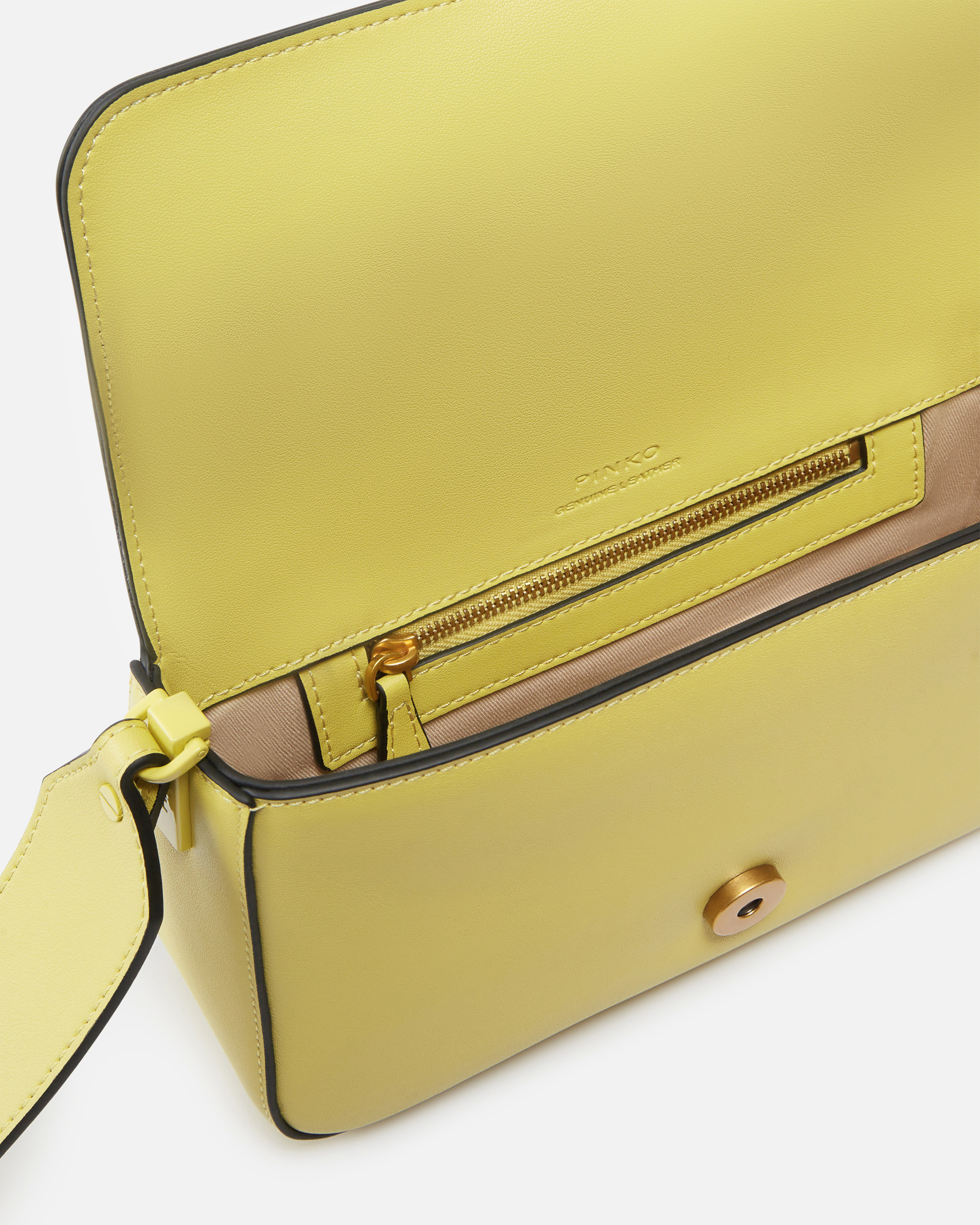 Mini Love Bag soft shoulder bag in coloured leather PINKO