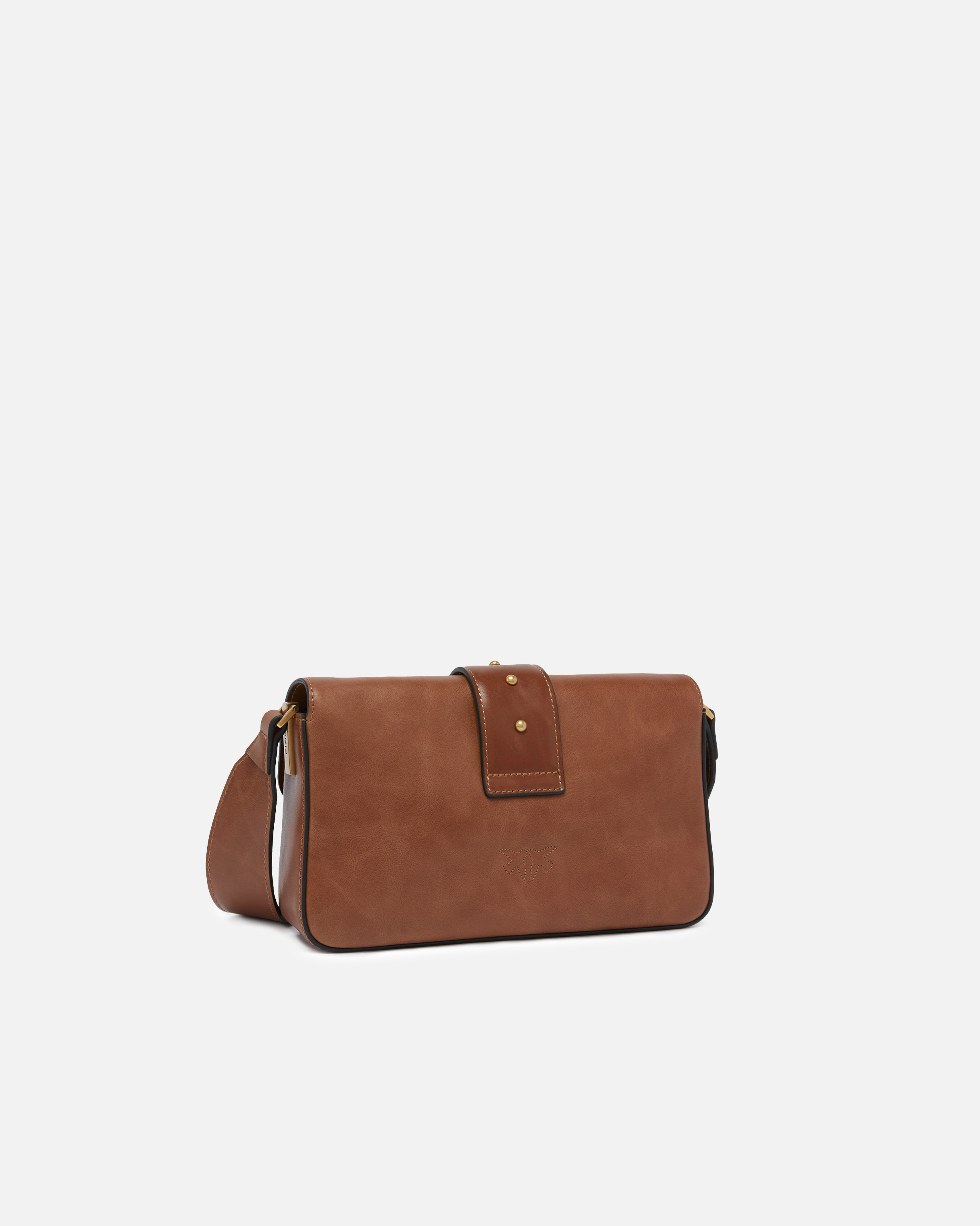 Pinko Slouchy Mini Love Bag Small Shoulder Bag In Cloud Leather