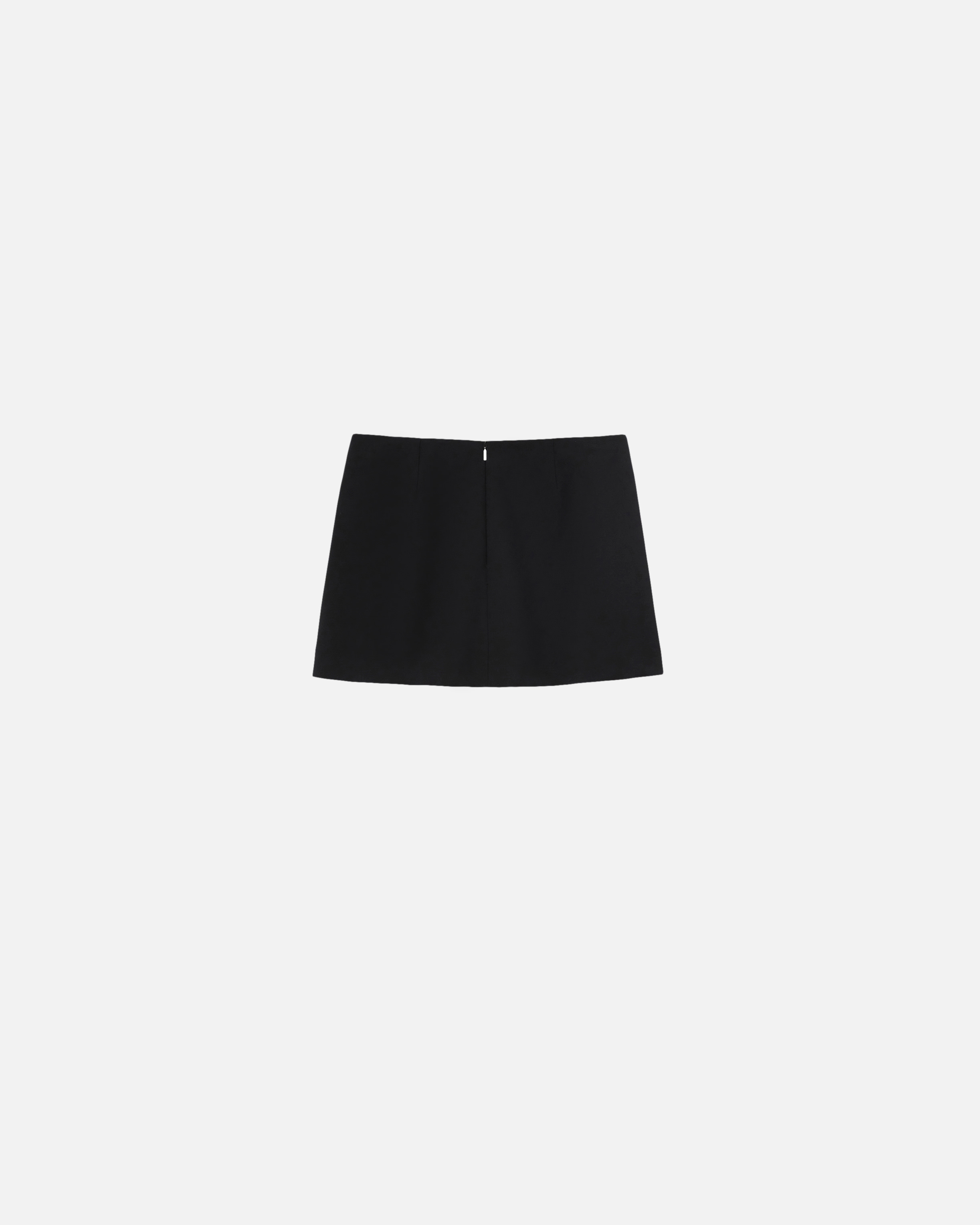 Pinko Embellished Double-layer Mini Skirt In Noir Limousine