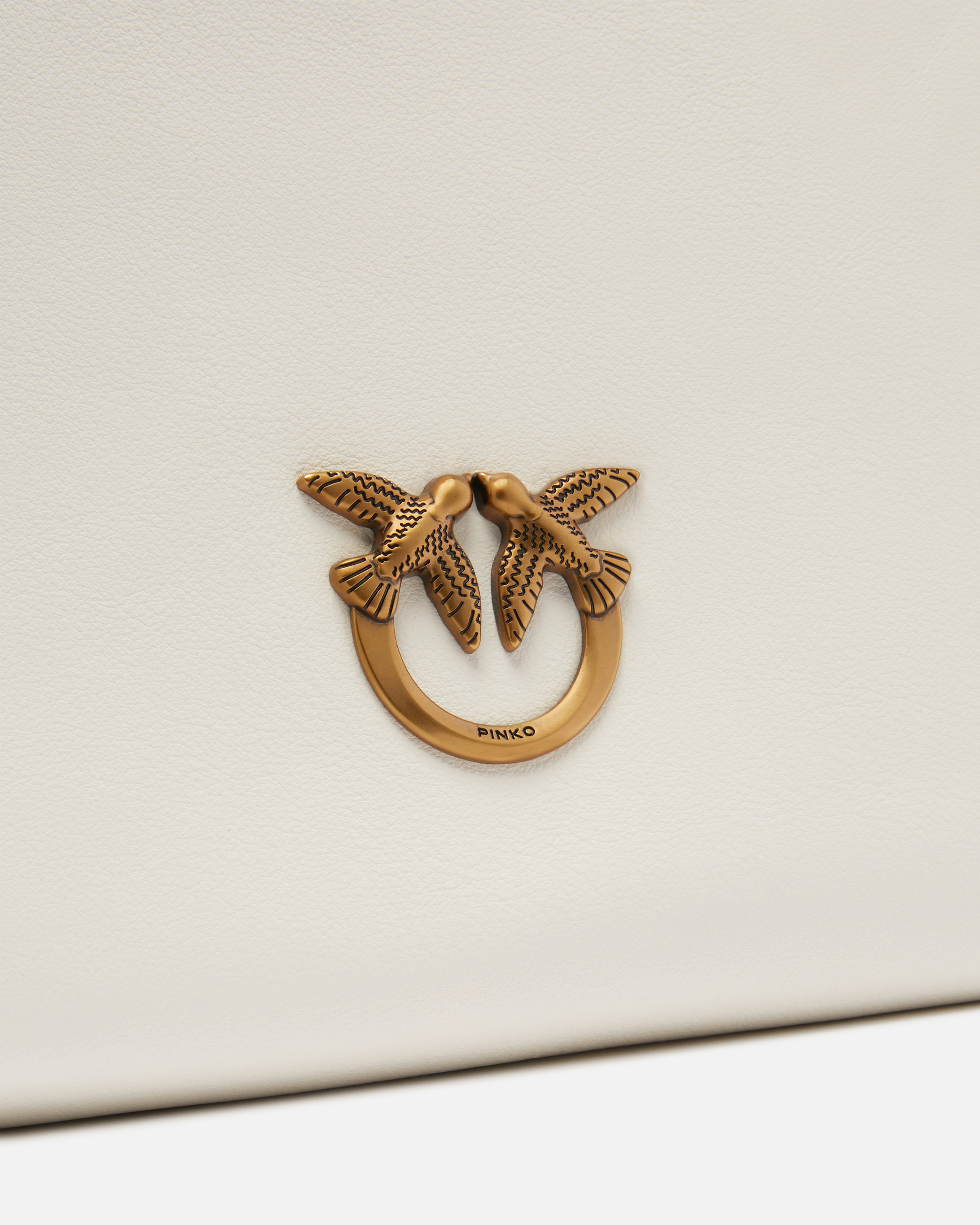 Pinko Sac Souple Carré En Cuir À Logo