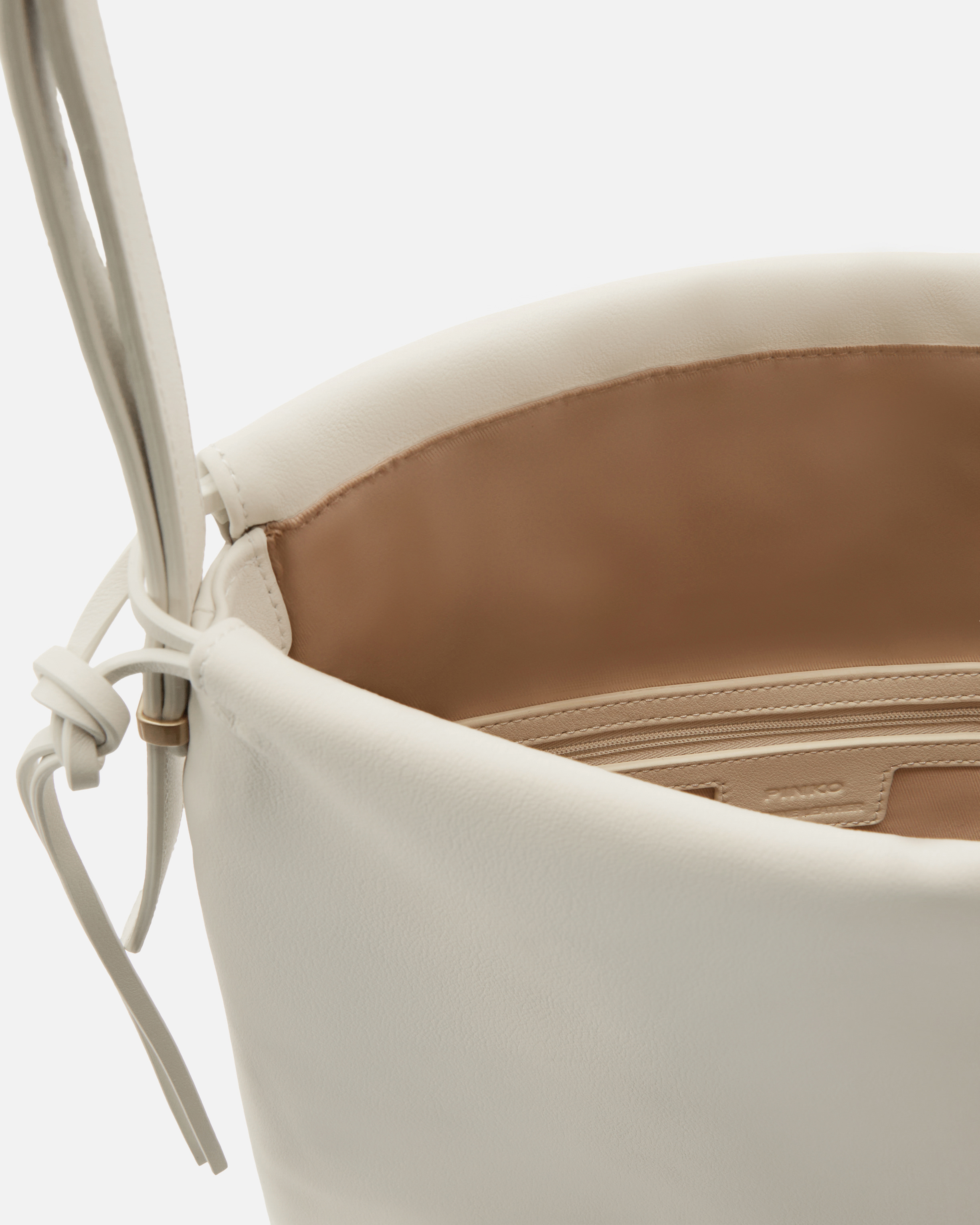 Pinko Sac Souple Carré En Cuir À Logo