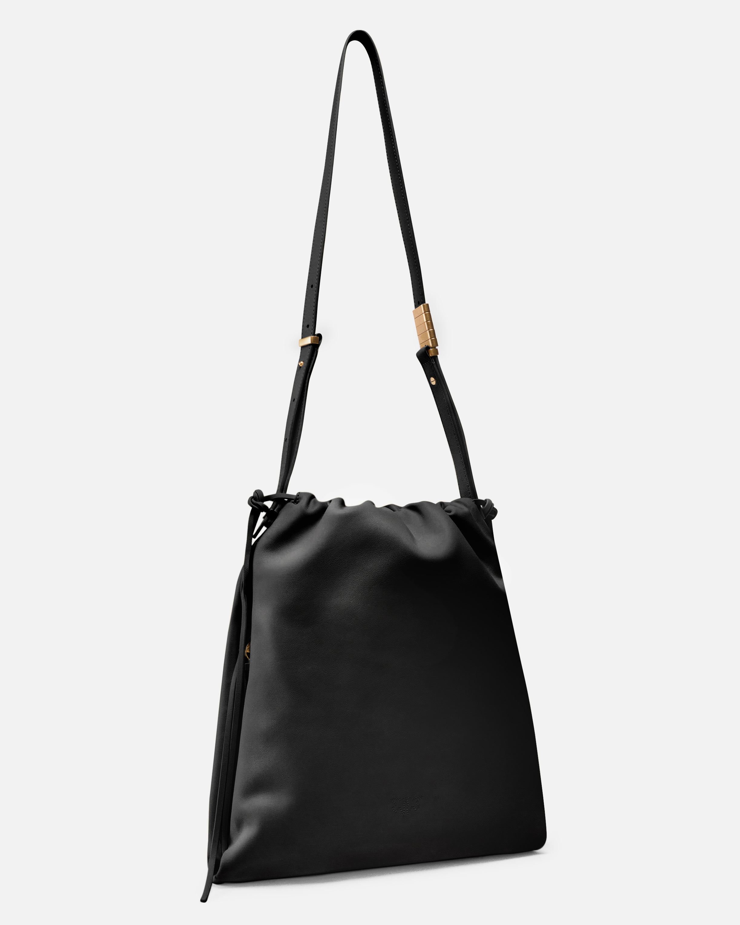 Pinko Soft Leather Square Bag With Logo