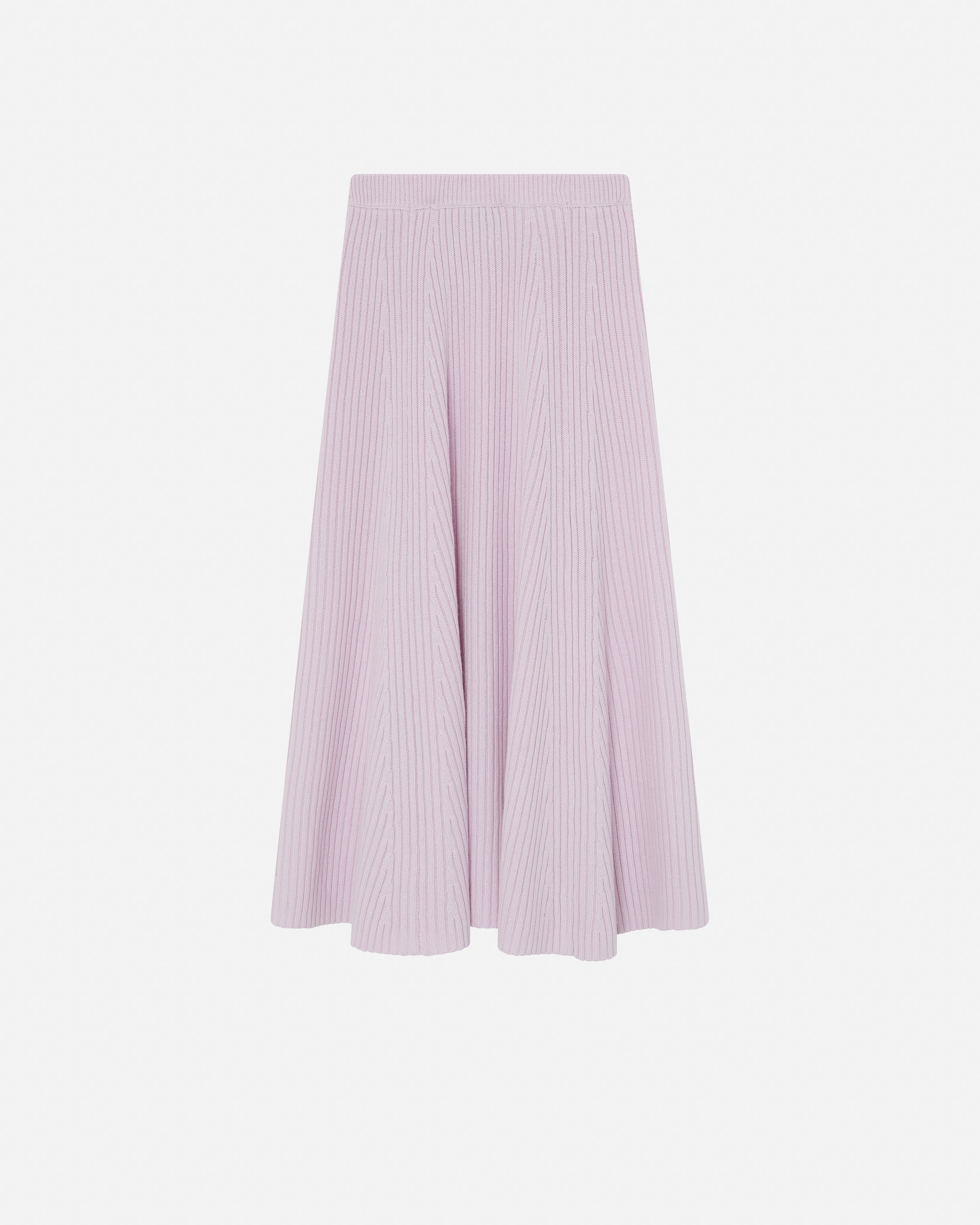 Pinko Ribbed-knit Skirt In Lilas-orchidée Sédui.