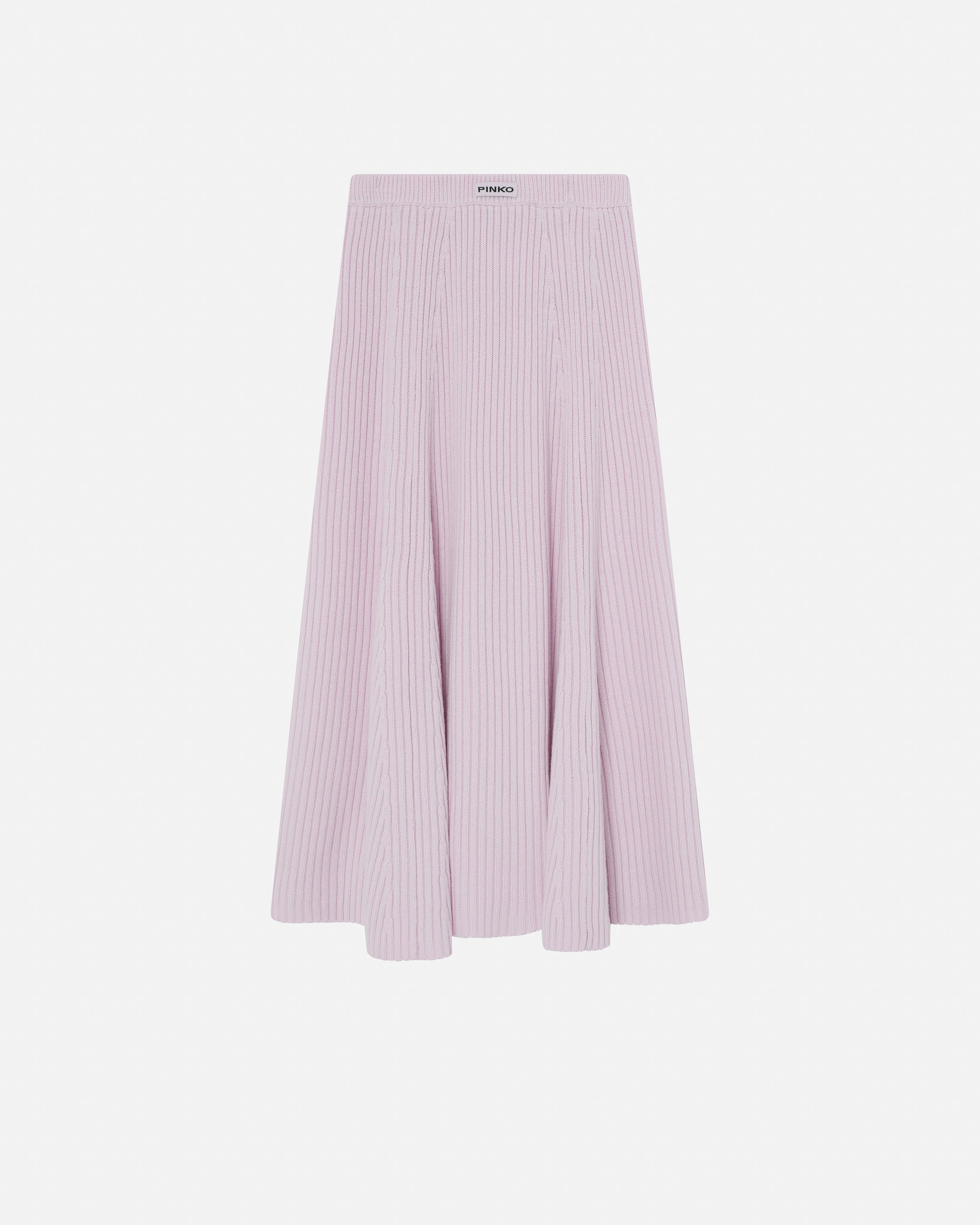 Pinko Ribbed-knit Skirt In Lilas-orchidée Sédui.