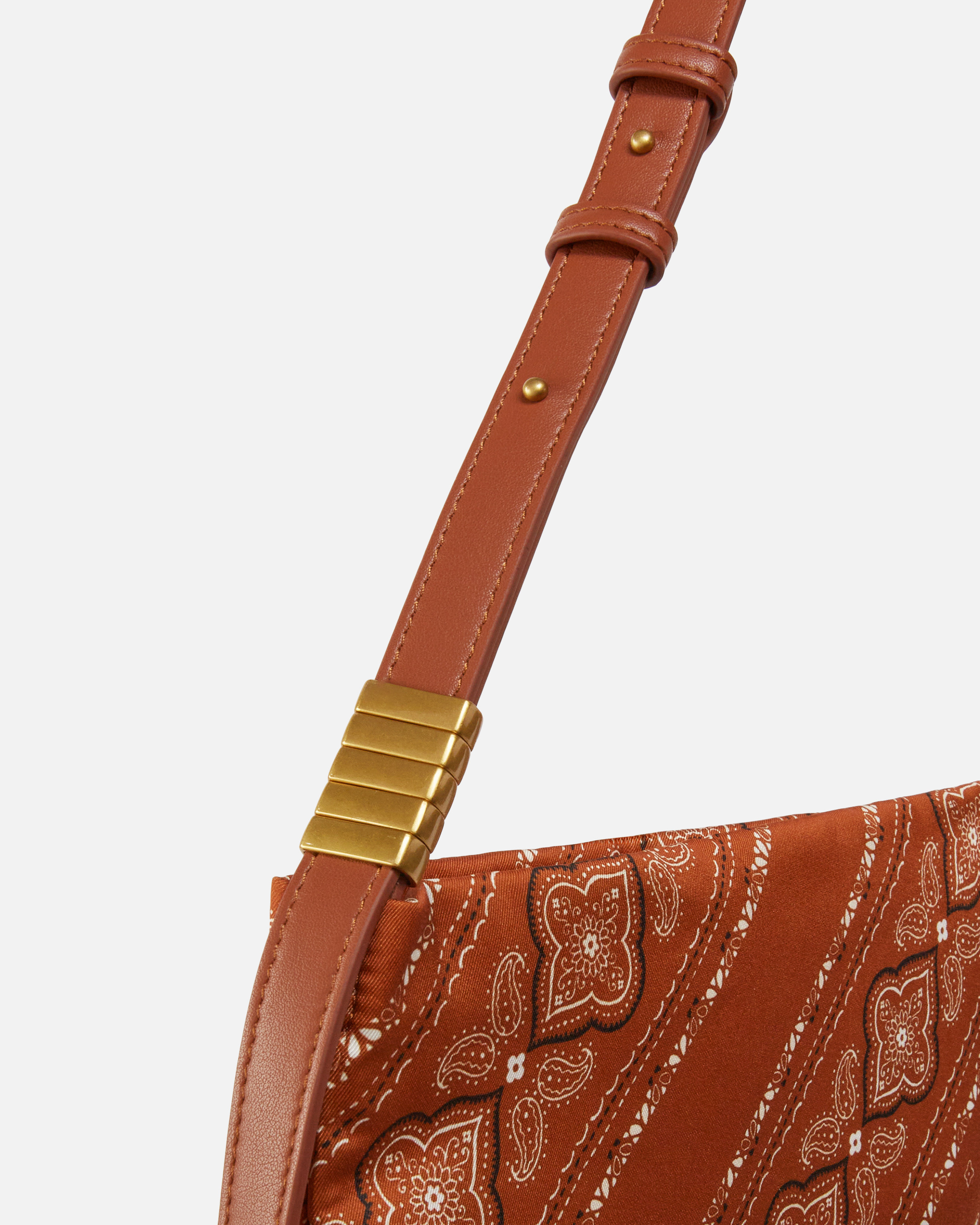Pinko Medium Size Scarf Shoulder Bag In Bandana Print Fabric