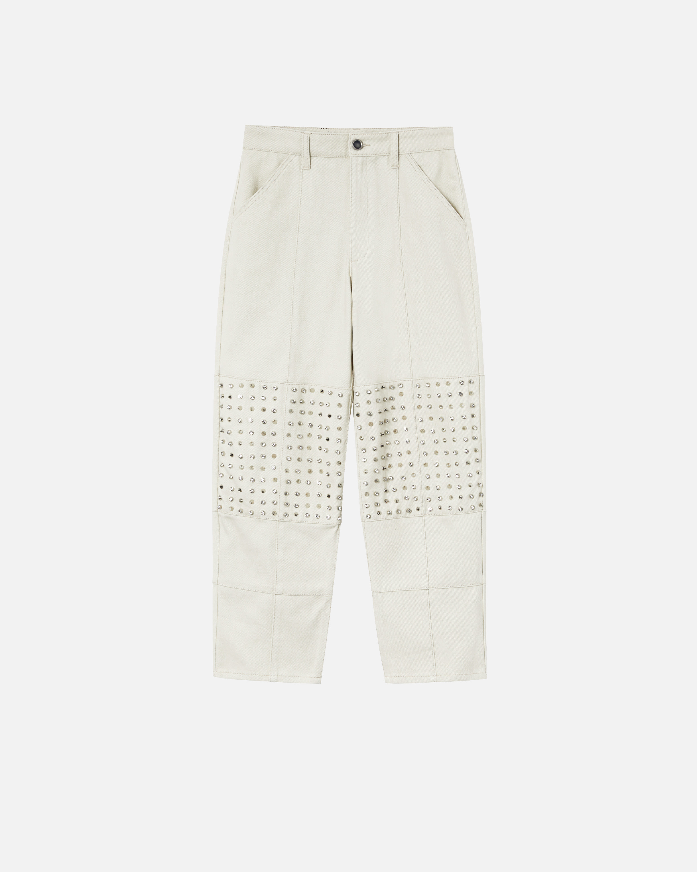 Pinko Esiodo Straight-leg Trousers In Beige Nebbia
