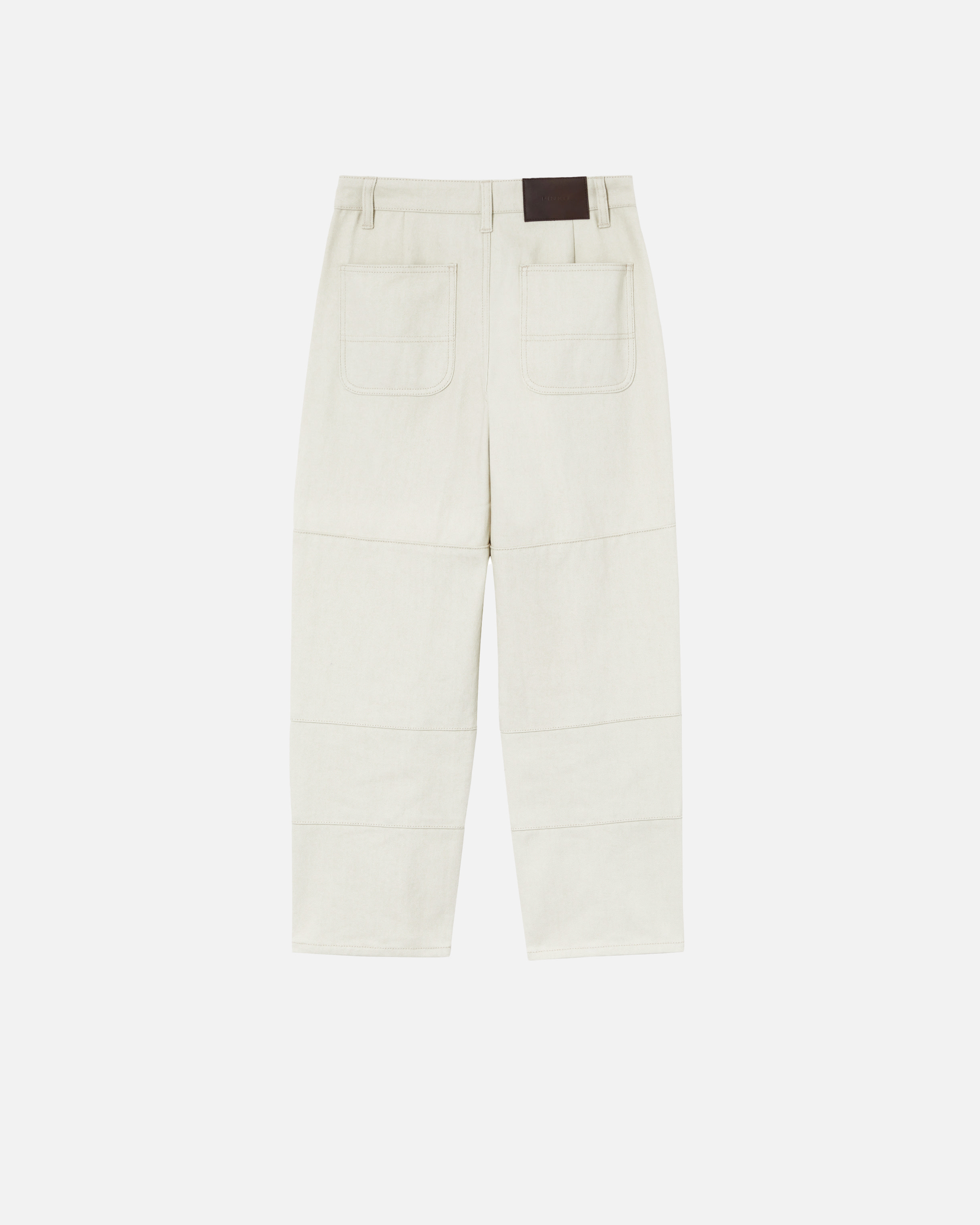Pinko Esiodo Straight-leg Trousers In Beige Nebbia